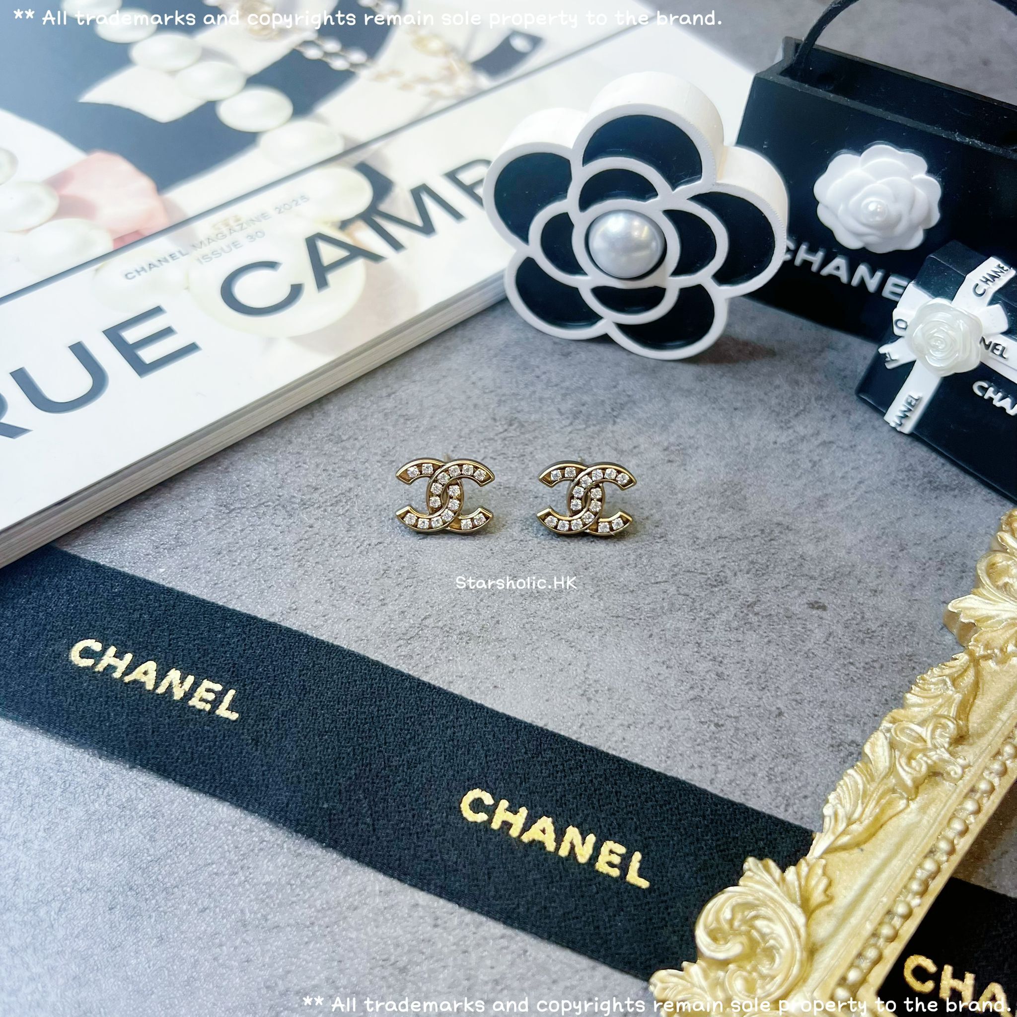 CHANEL 復古 CC Logo Earrings