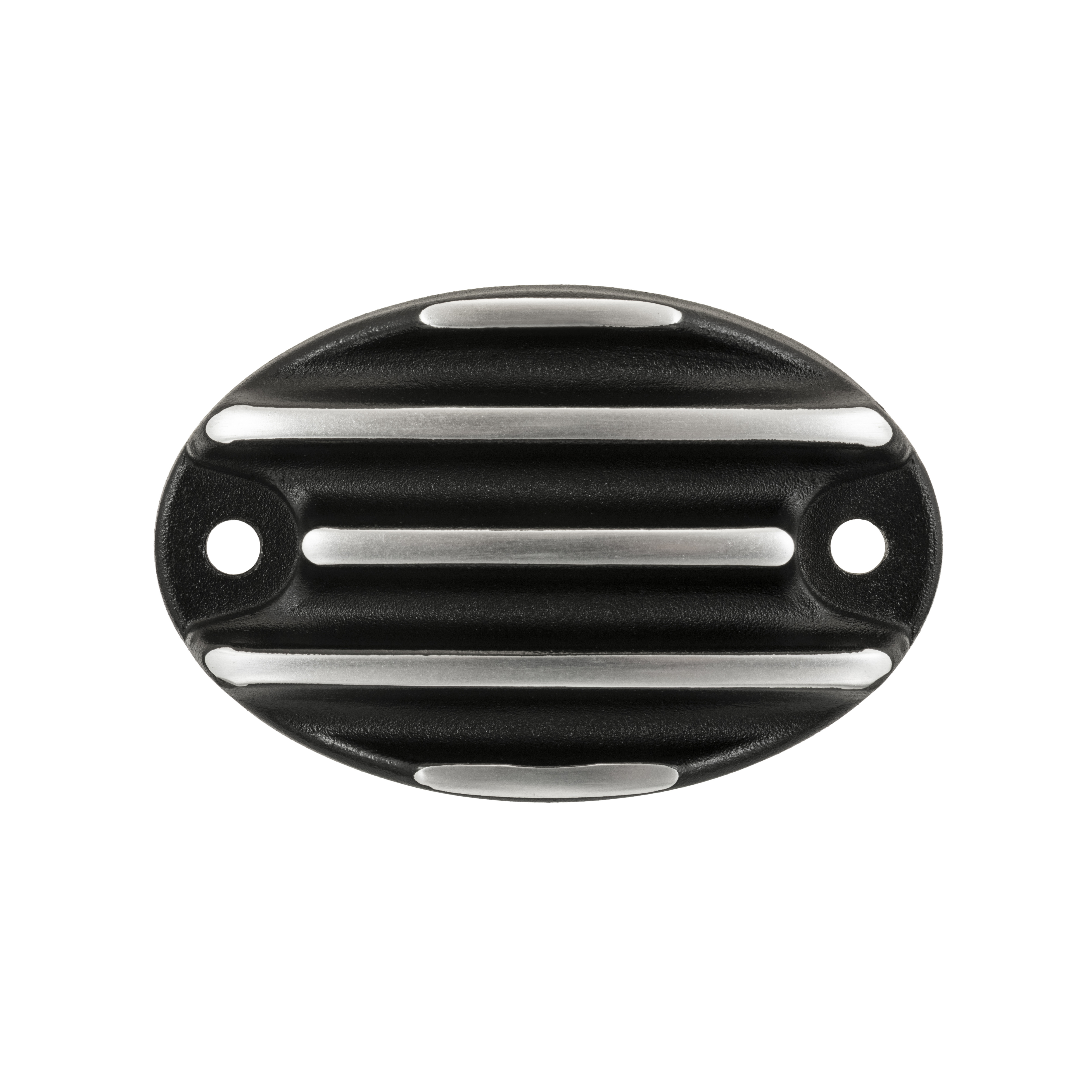 Motone 皇家專用 鑄造 油杯蓋 鰭片 - 黑銀