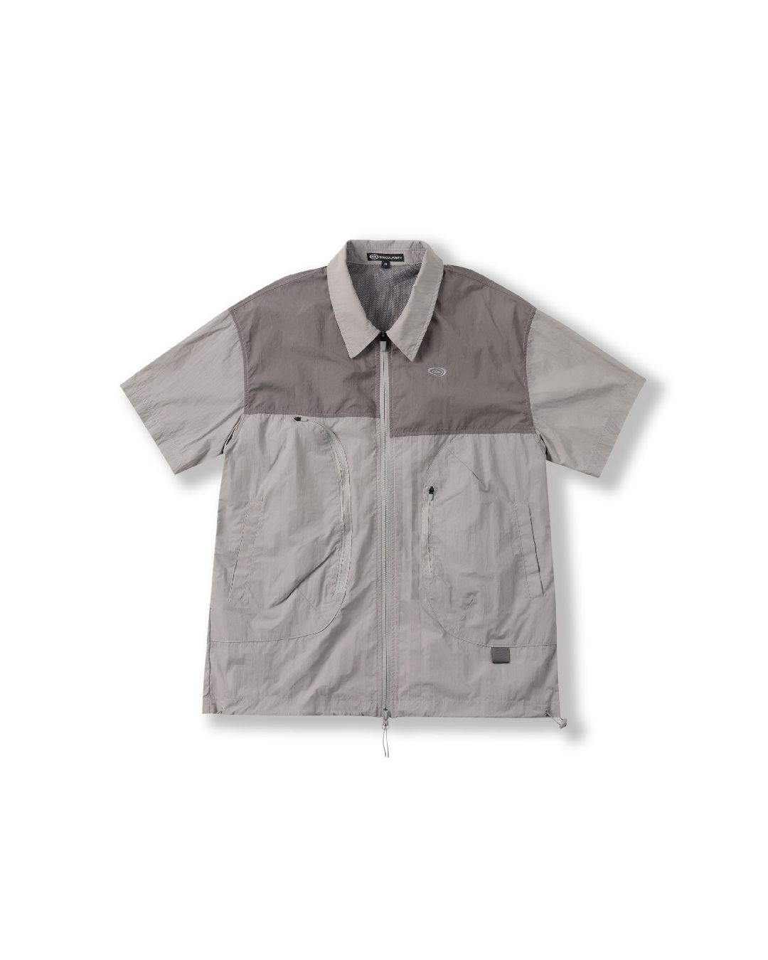 MULTI-FUNCTIONAL ZIP-UP SHIRT-GRAY