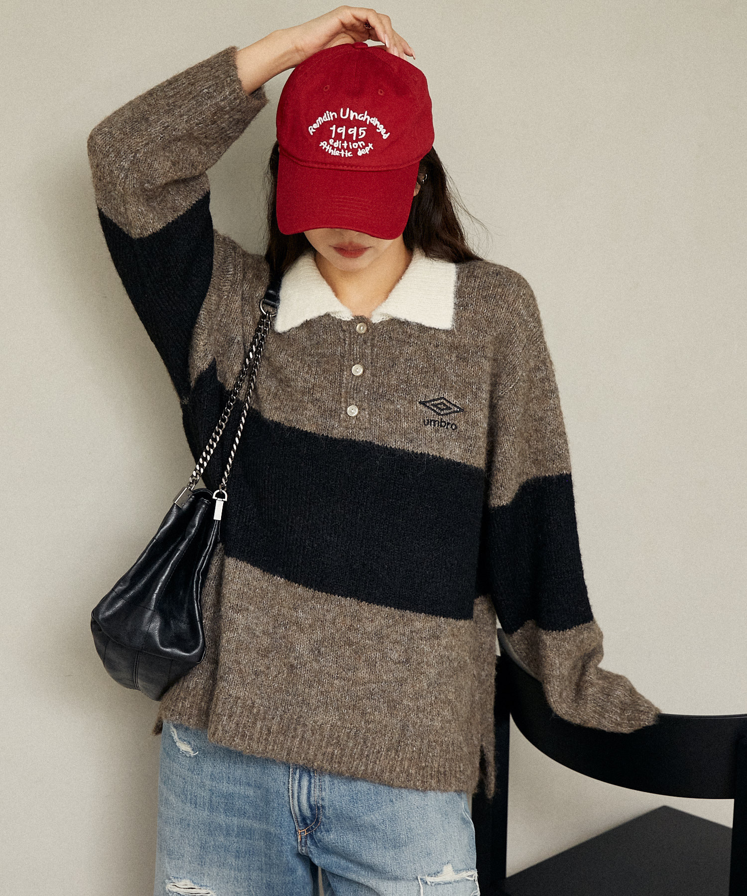 UMBRO x PUBLUX / Rugby Knit Polo Shirt