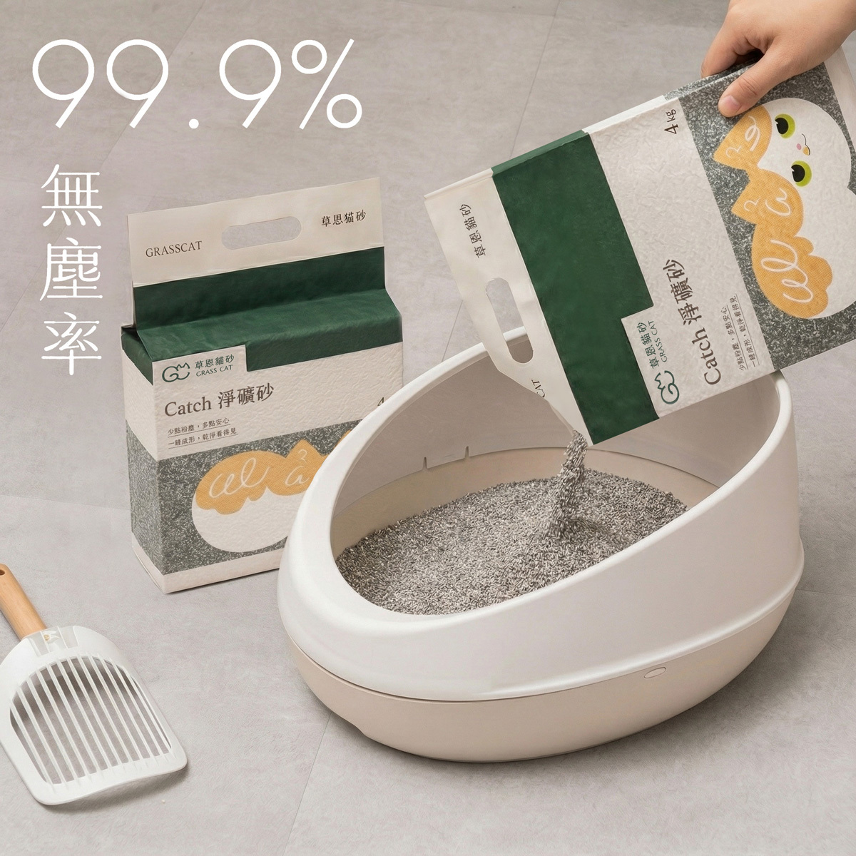草恩Catch 淨礦砂最懂你和貓的貓砂