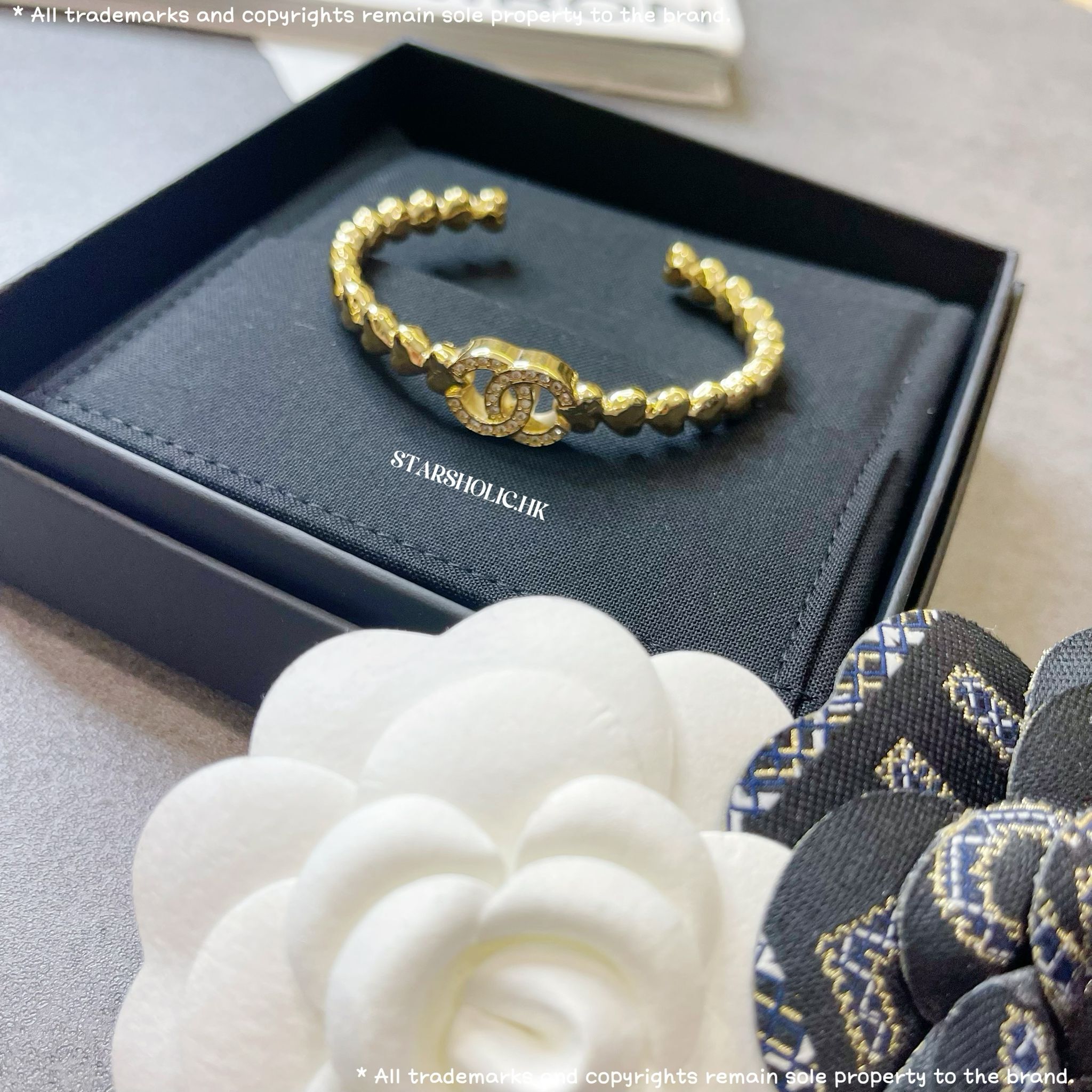 CHANEL CC Logo Bracelet