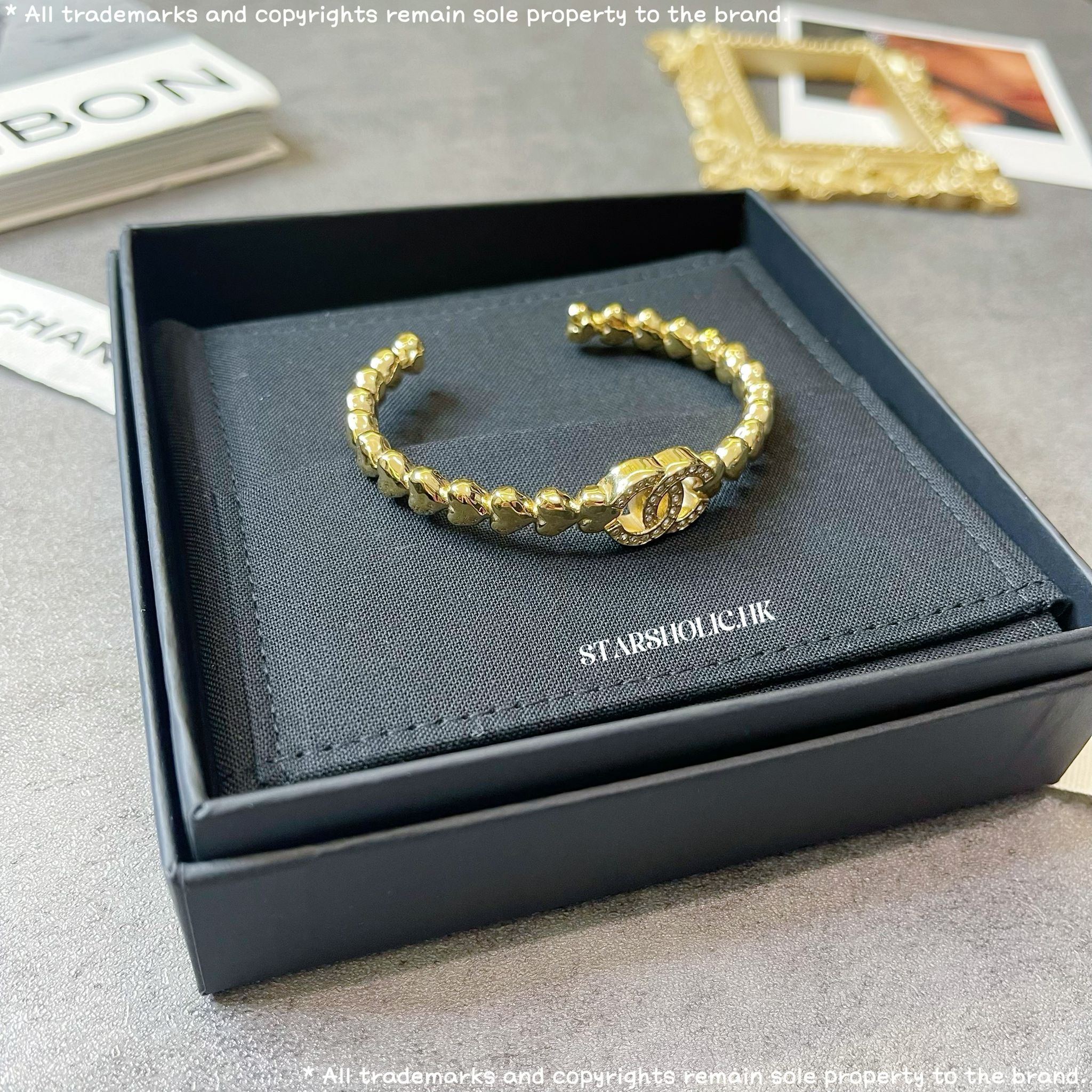 CHANEL CC Logo Bracelet