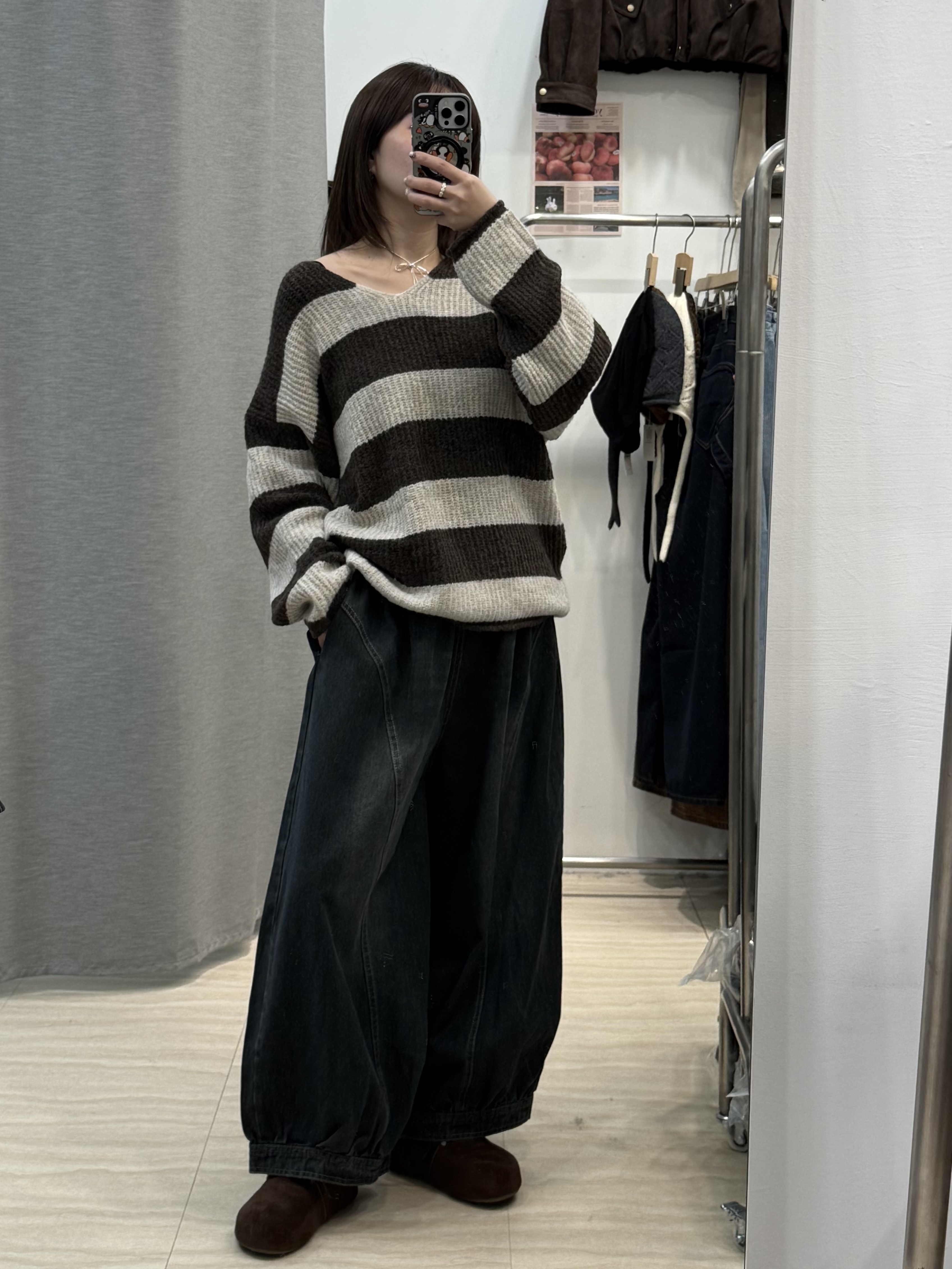 全鬆緊九分氣球褲