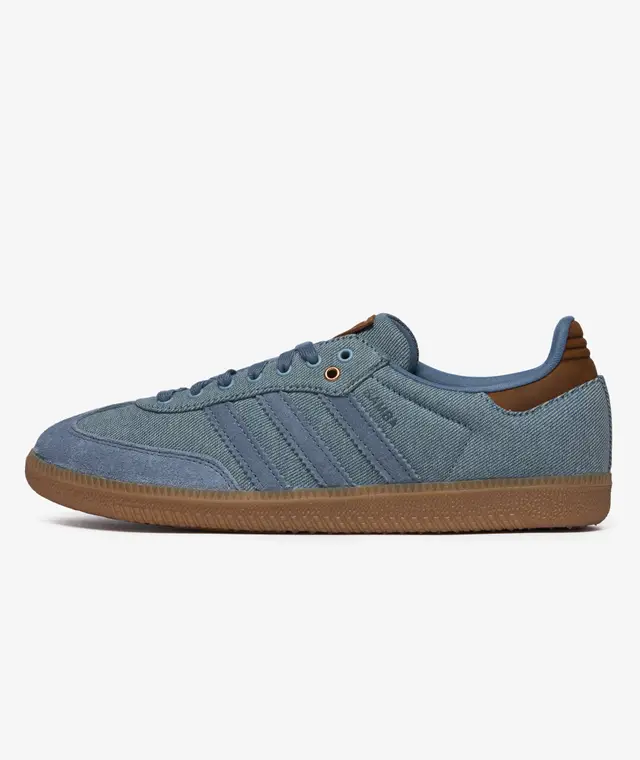 【預訂】ADIDAS ORIGINAL SAMBA  OG 牛仔布配啡章-UNISEX