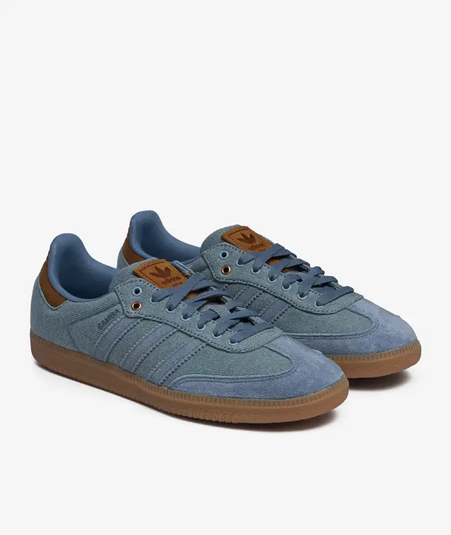 【預訂】ADIDAS ORIGINAL SAMBA  OG 牛仔布配啡章-UNISEX