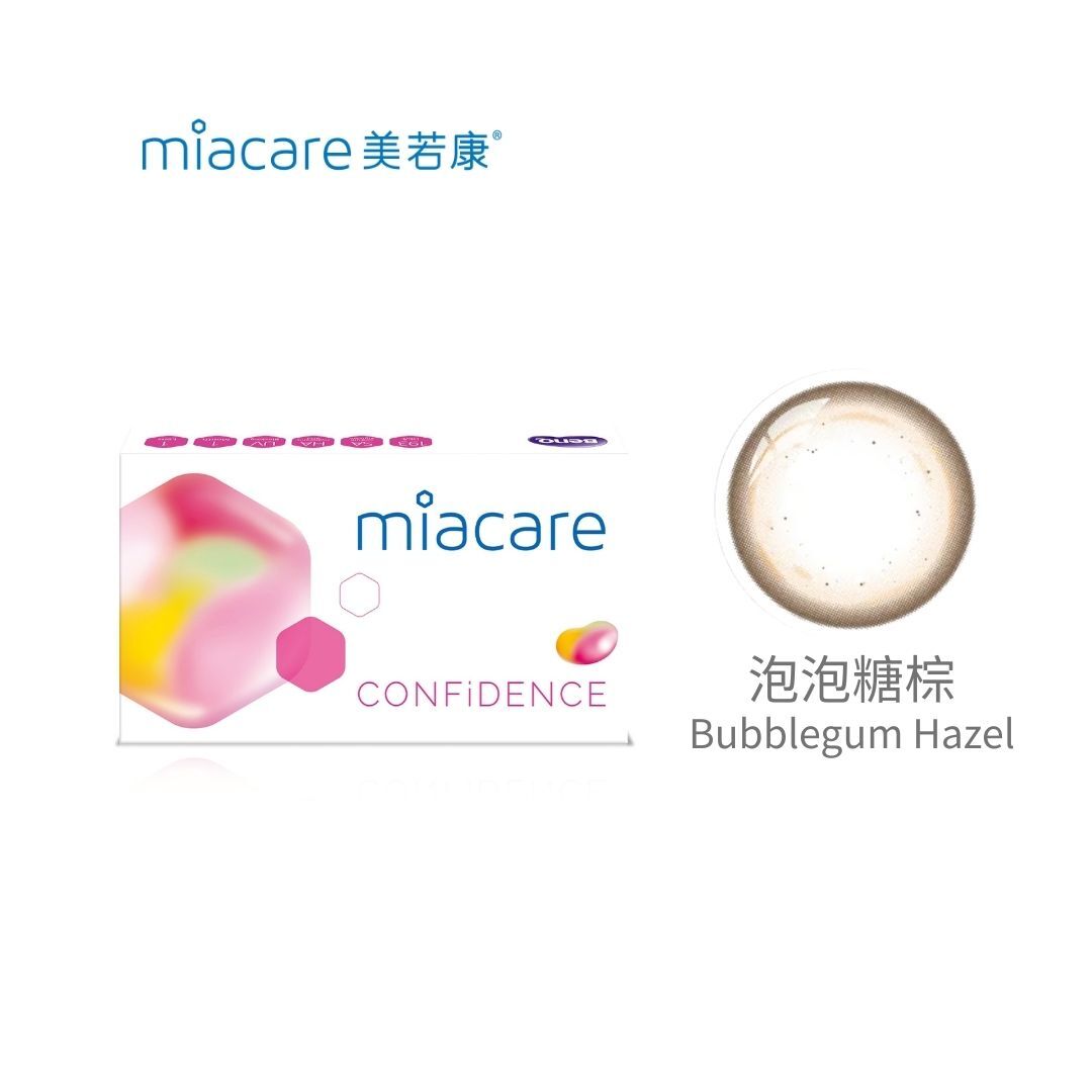 美若康糖果系列彩色月拋矽水膠-泡泡糖棕 1片裝/盒