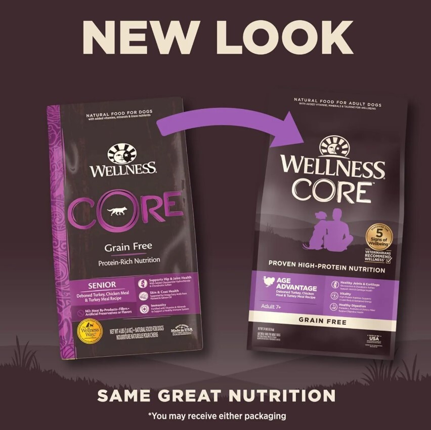 Wellness Core 老犬配方﹙無穀物﹚4lb/12lb/22lb