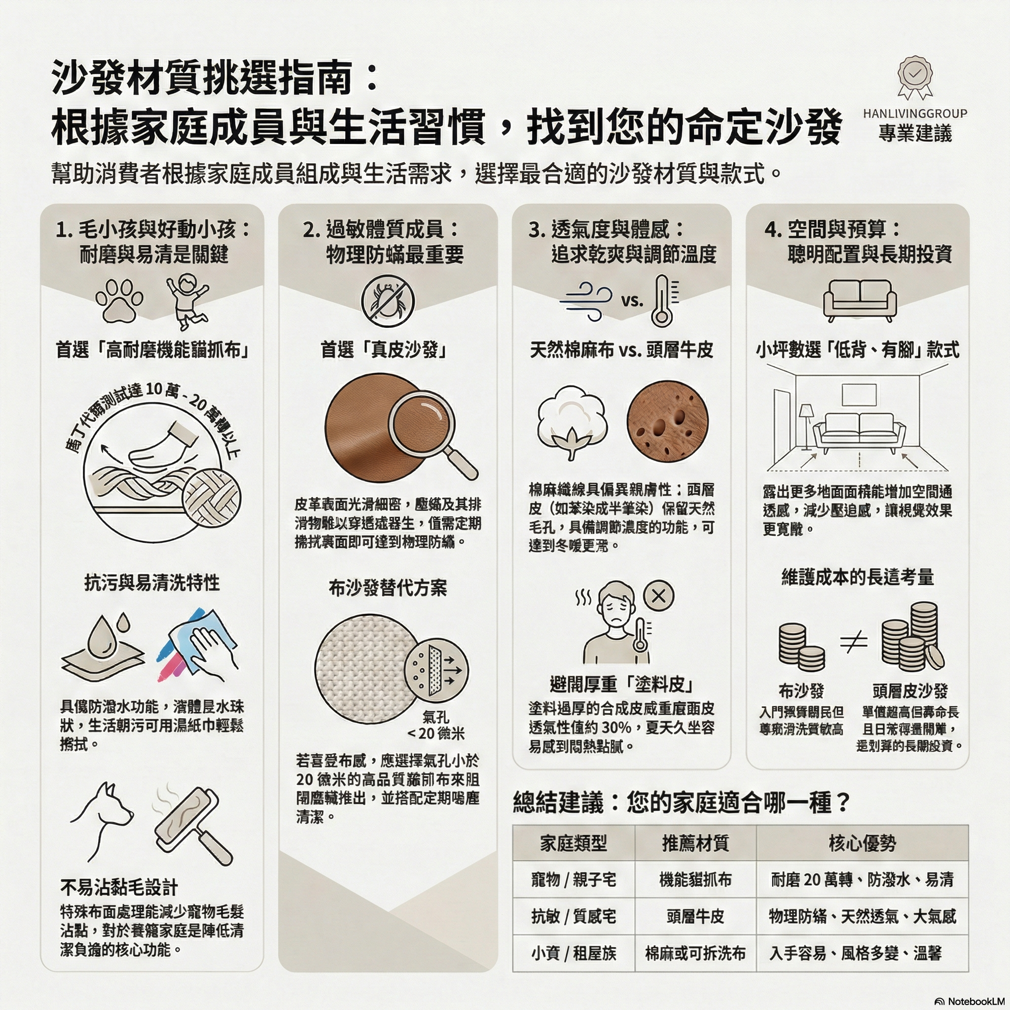 皮布沙發的挑選指南