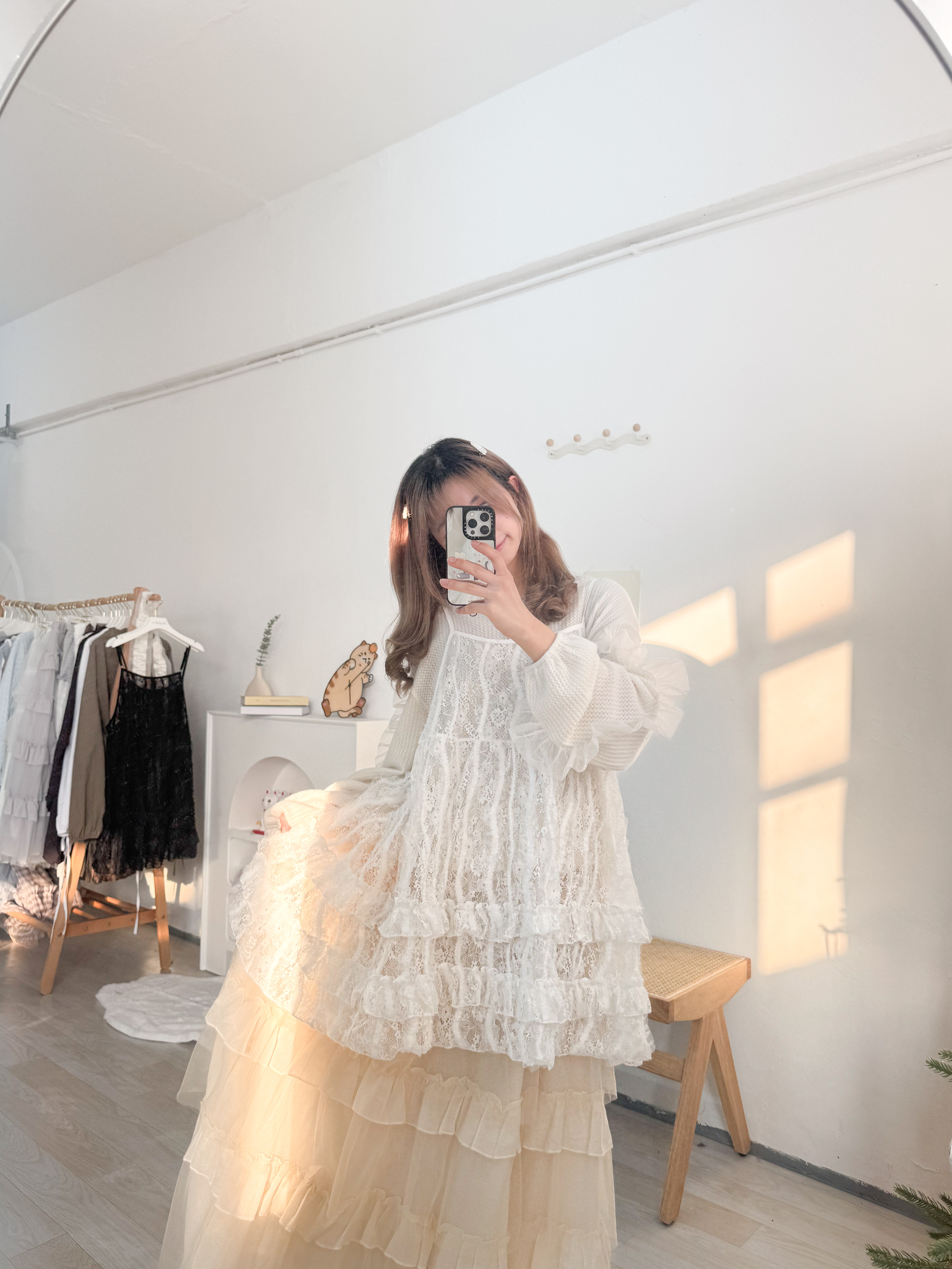 巨美布料～Lace Ruffle Layer · 2色入