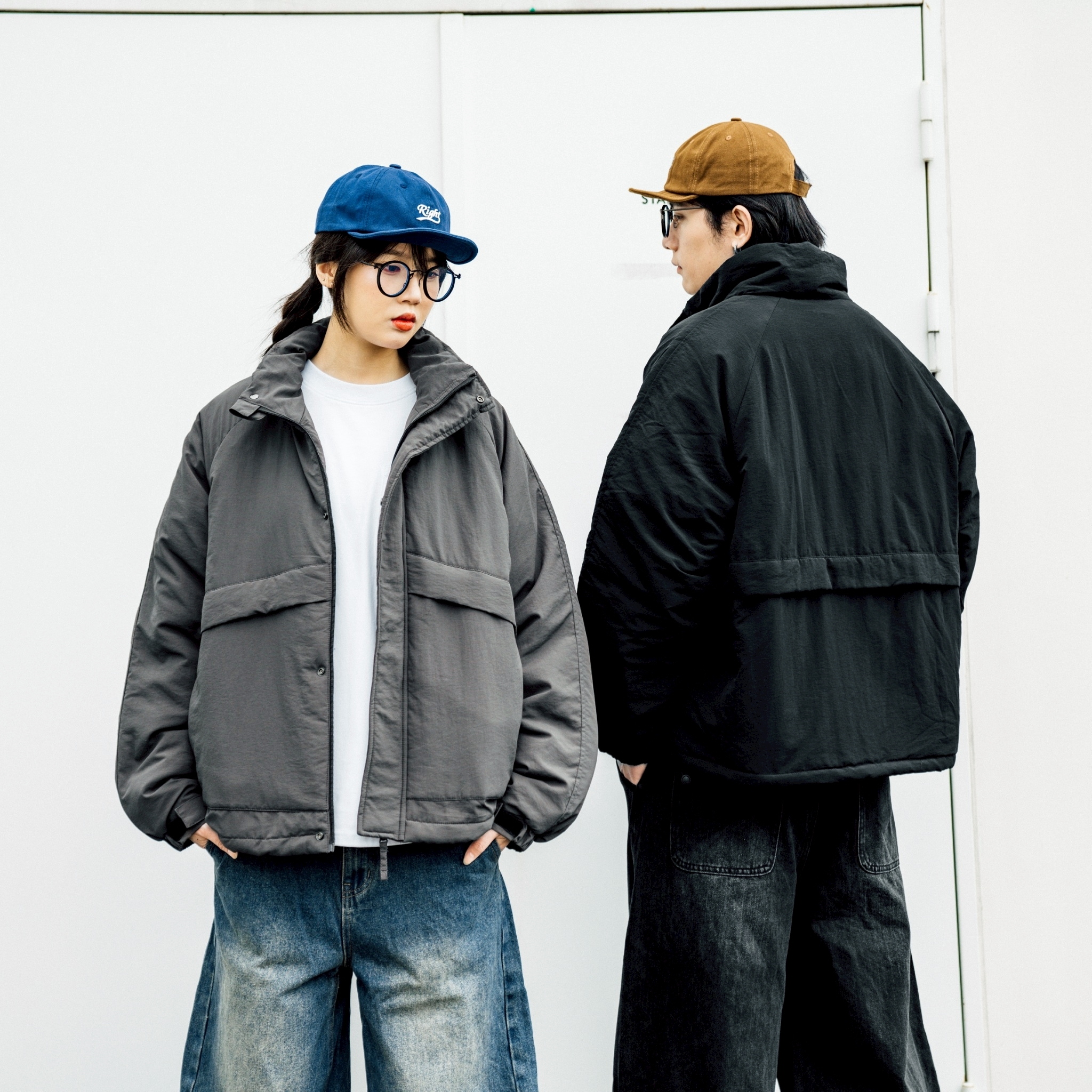 SBG 鋪棉立領口袋拉鍊外套 SB9002