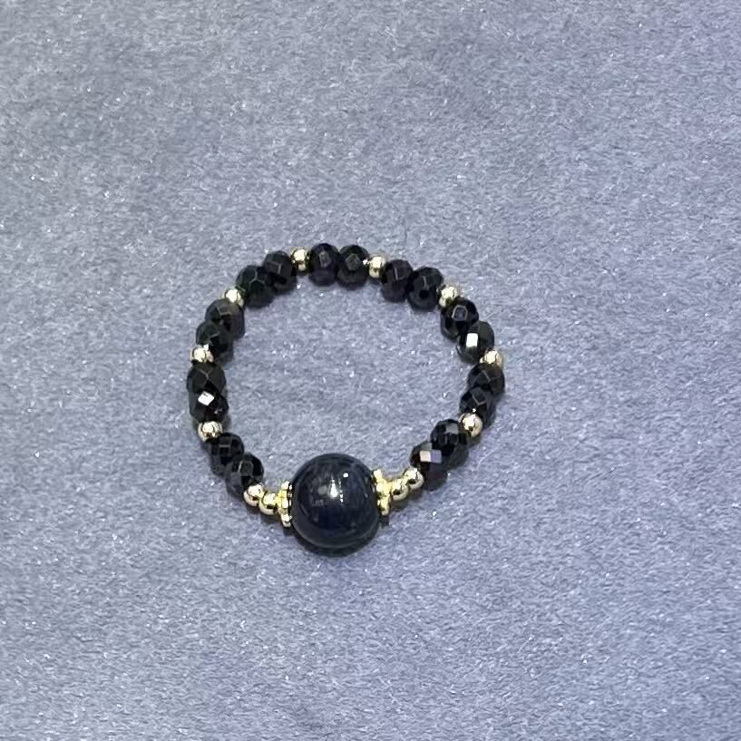 UY076 藍舒彈力戒指 (手串範圍HK11-HK18)