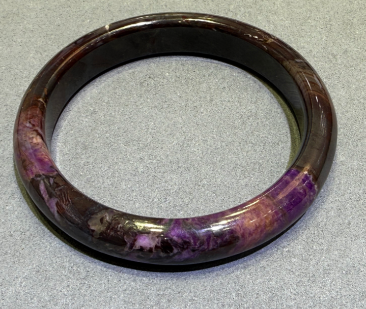 UY075 A75 絲絨幻彩紫舒手鐲 圈口60.5 寬11.5mm 厚8.3mm