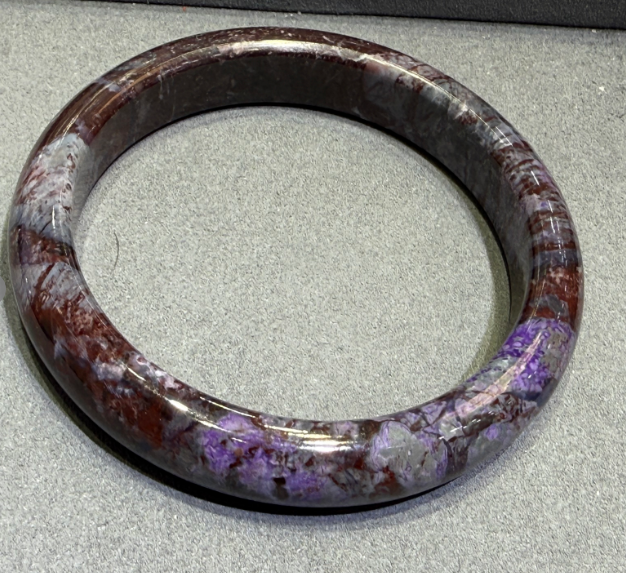 UY074 A74 絲絨幻彩紫舒手鐲 圈口59.4 寬11.8mm 厚8.4mm