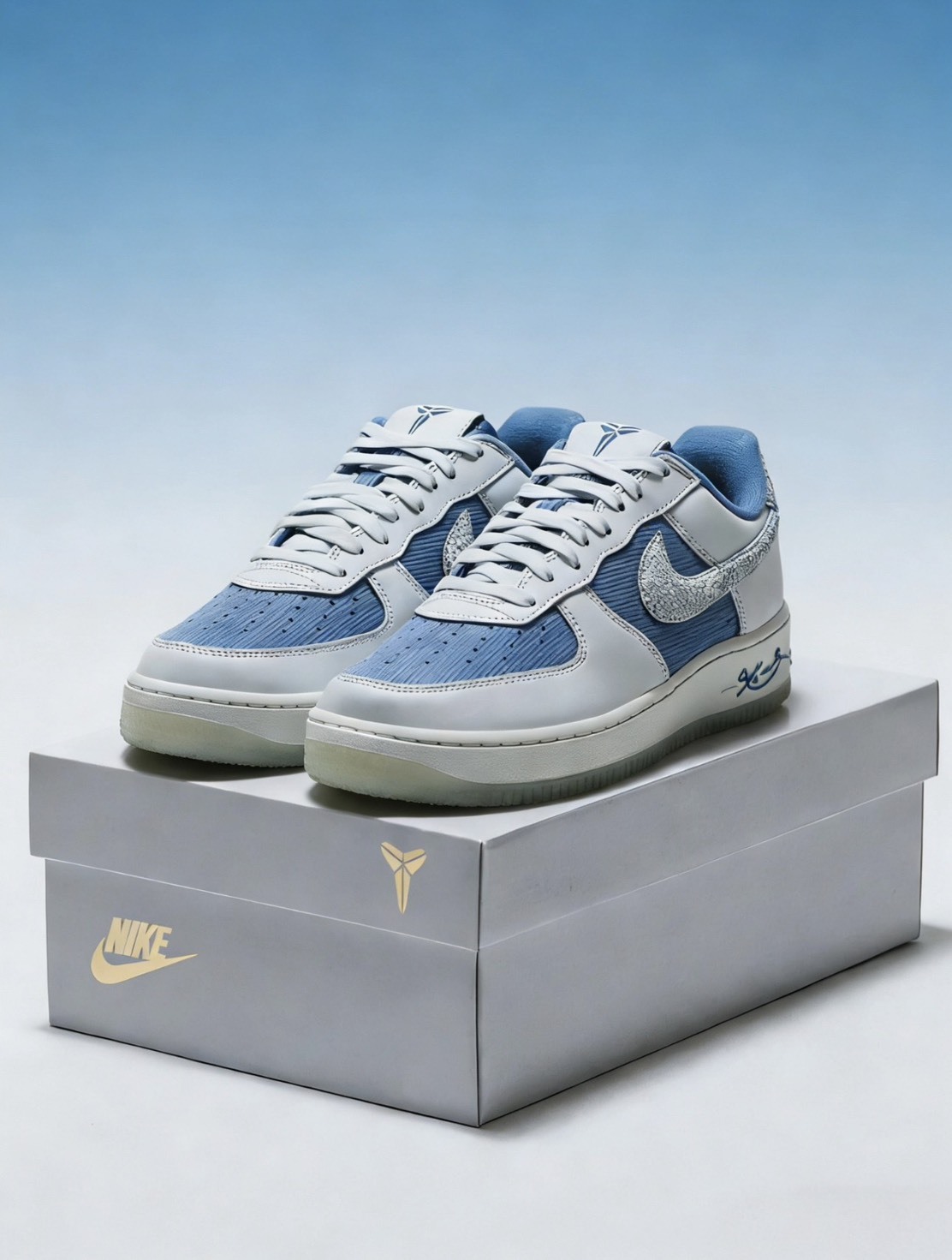 Kobe Bryant x Nike AF1 “CITY OF CHAMPIONS” 冠軍之城  湖水藍 刺繡  IM0583400