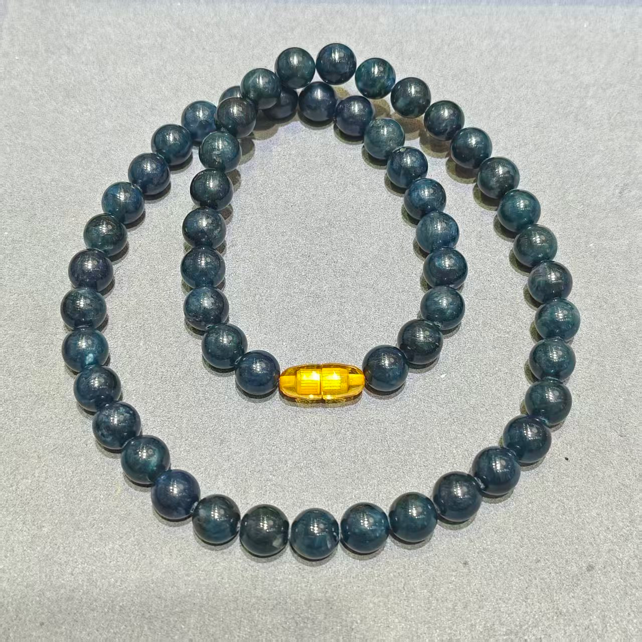 UY013 A13 藍舒圓珠項鍊 藍舒8mm 長度: 48 CM