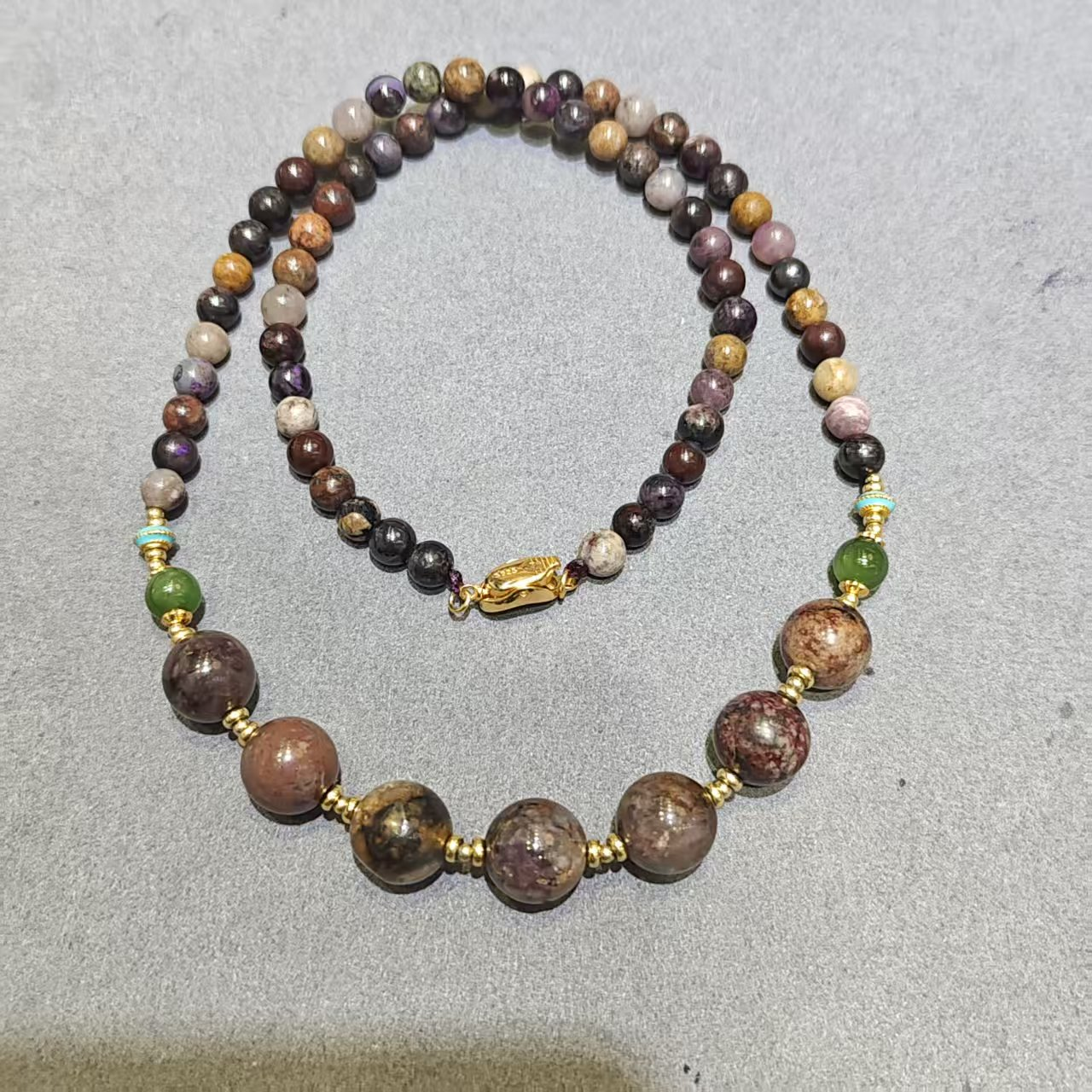 UY020 A20 老料血舒項鍊 血舒5-10mm S925銀 長度: 45+3CM