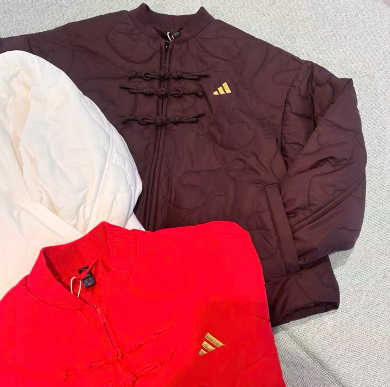 Adidas CNY Modern China Ladys Padded Jacket - Brown