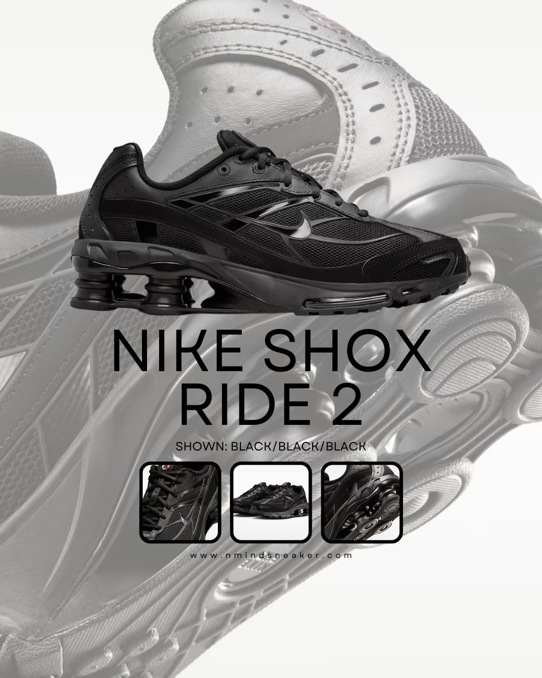 Nike Shox Ride 2 "Black" 彈簧鞋