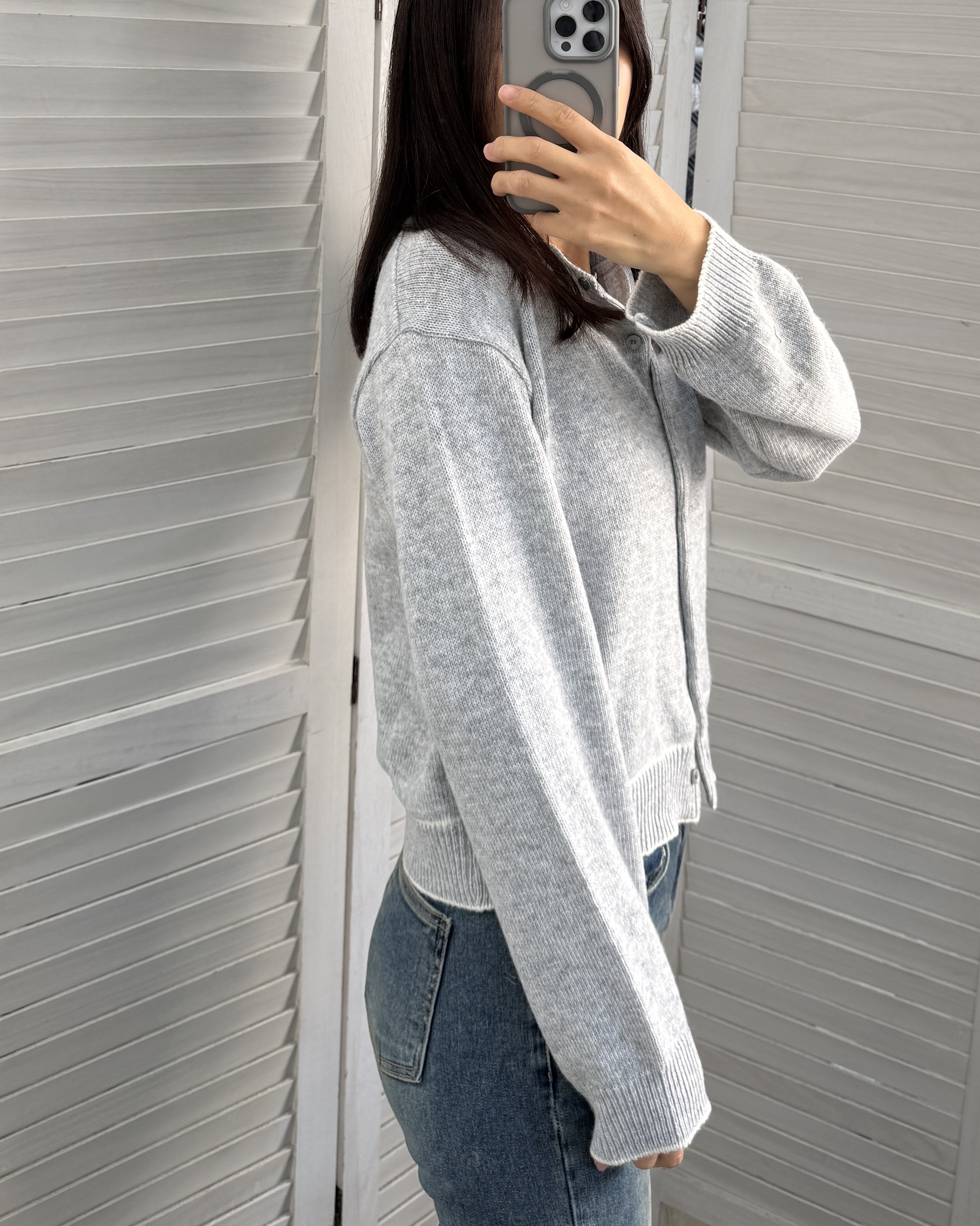 簡約針織百搭外套長袖