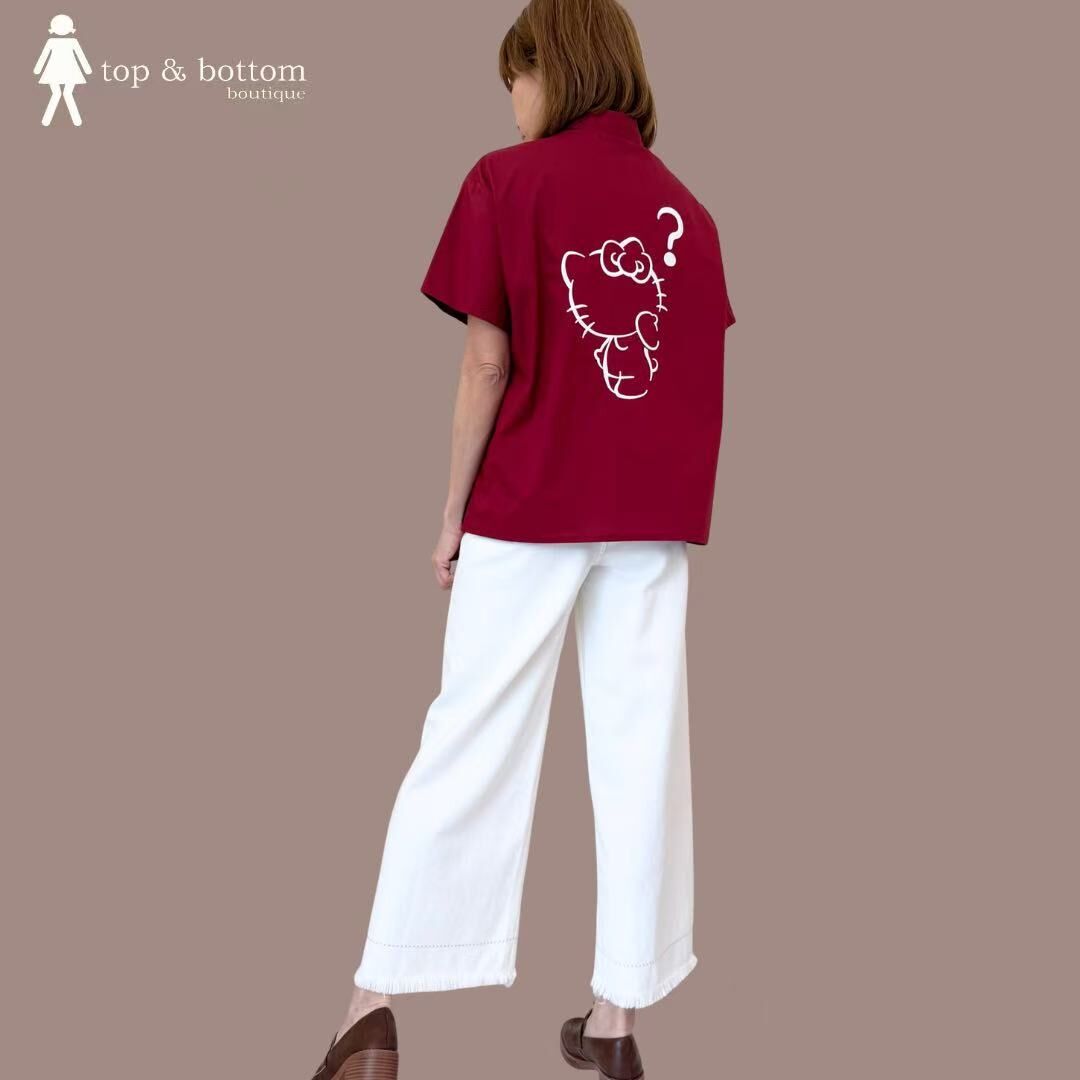 SHORT SLEEVE COTTON HELLO KITTY SHIRT