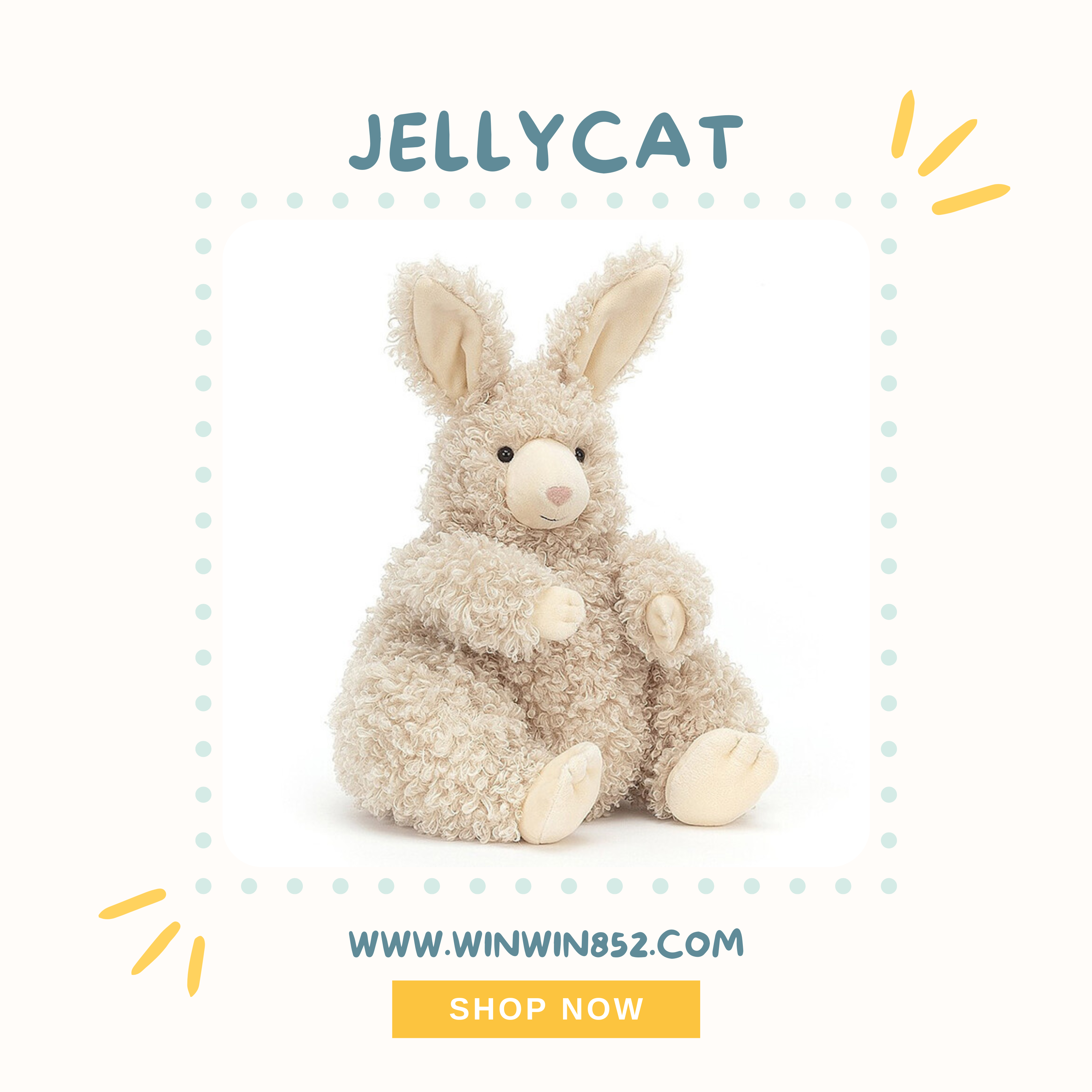 Jellycat Bobbleton Bunny