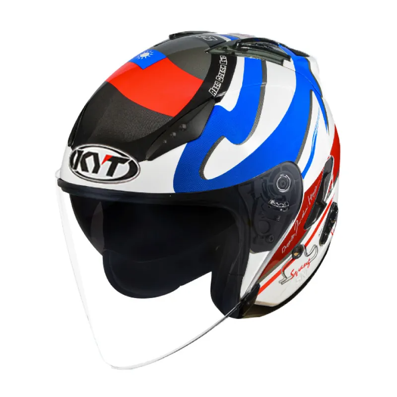 KYT DJ #國旗 彩繪 亮光 內墨片帽款