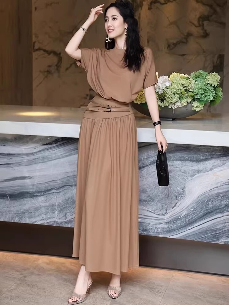 假2件 鬆弛感優雅長洋