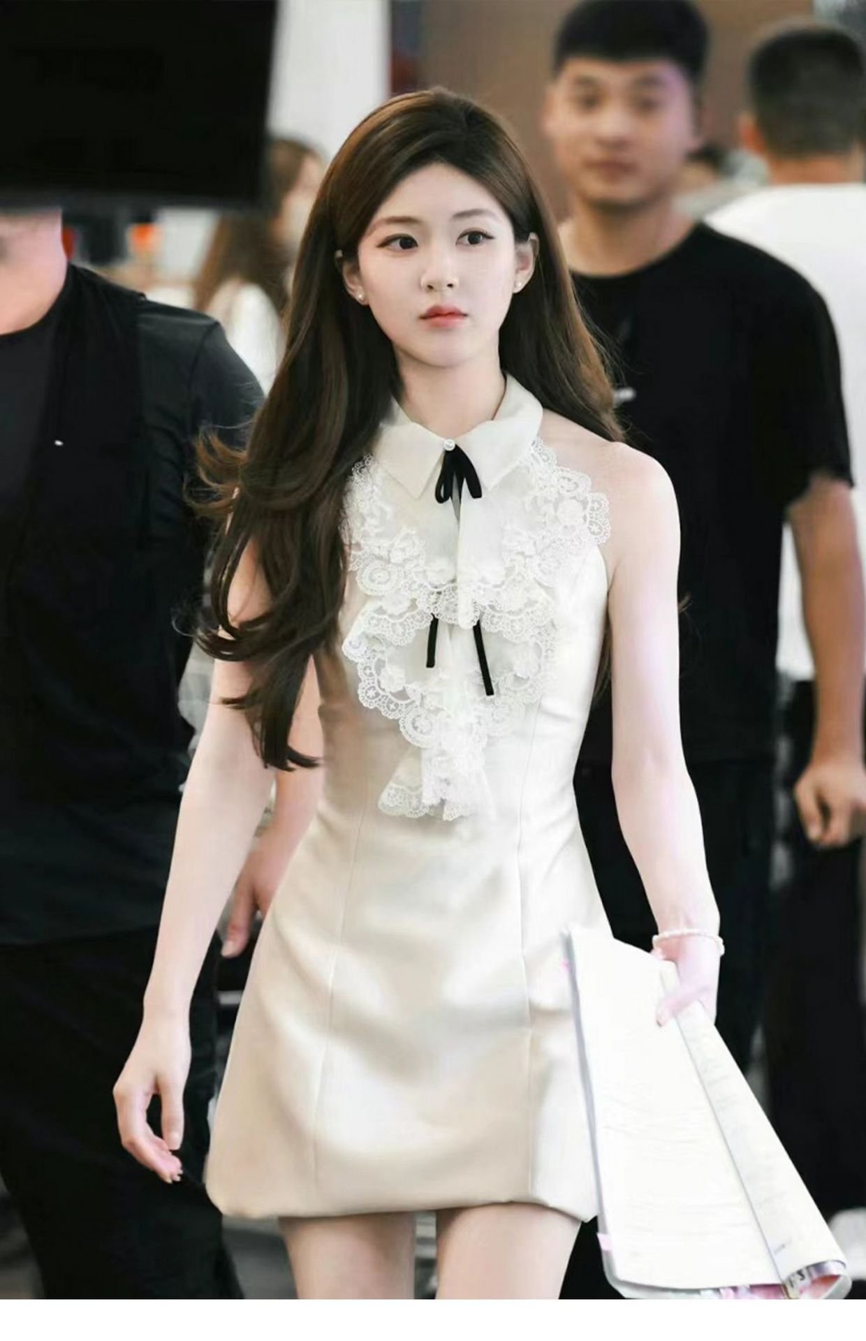 "許我耀眼" 許妍學院風小洋裝