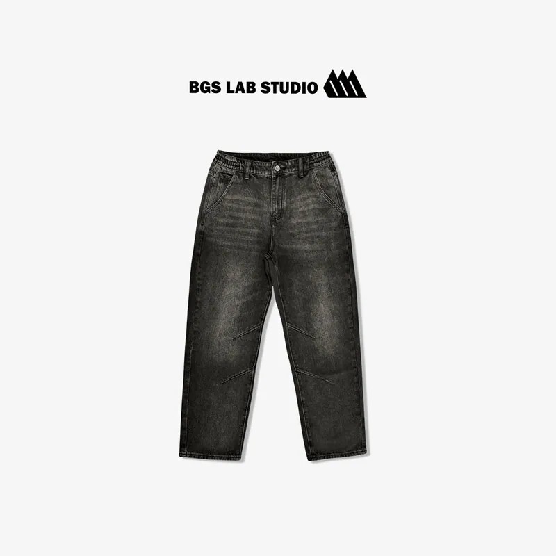 iSNEAKERS｜AGO JEANS 黑直筒牛仔褲 99071