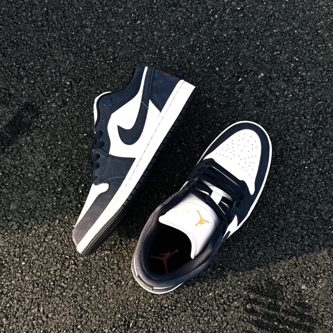 【逢甲 FUZZY】Air Jordan 1 Low "Obsidian" 麂皮 黑曜石 IO7448-400