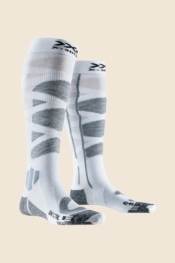 XBIONIC -  X-Socks Ski Control 4.0 滑雪過膝襪-灰白