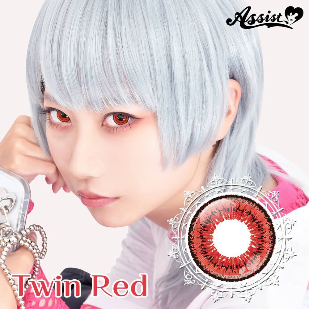[日拋] Twin Loop Neo 1 Day Twin Red 彩妝隱形眼鏡｜每盒6片