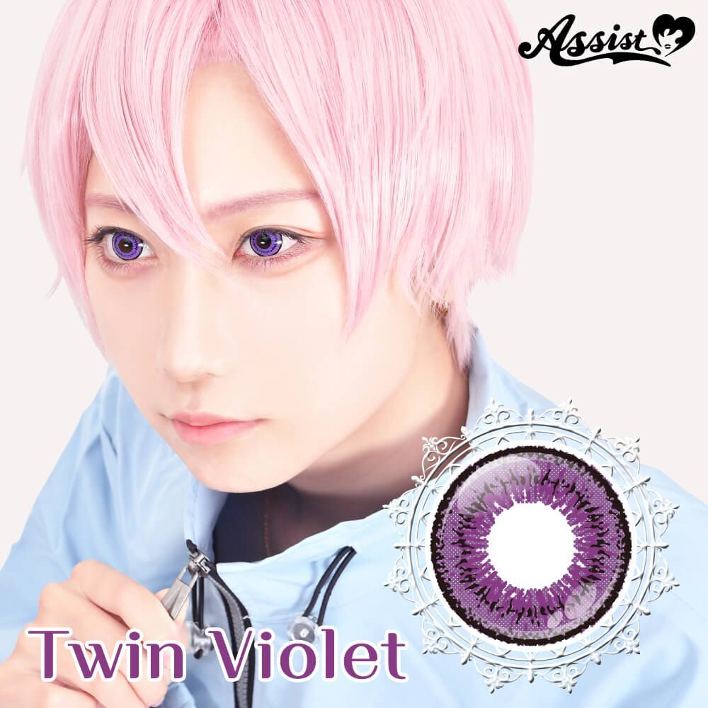 [日拋] Twin Loop Neo 1 Day Twin Violet 彩妝隱形眼鏡｜每盒6片