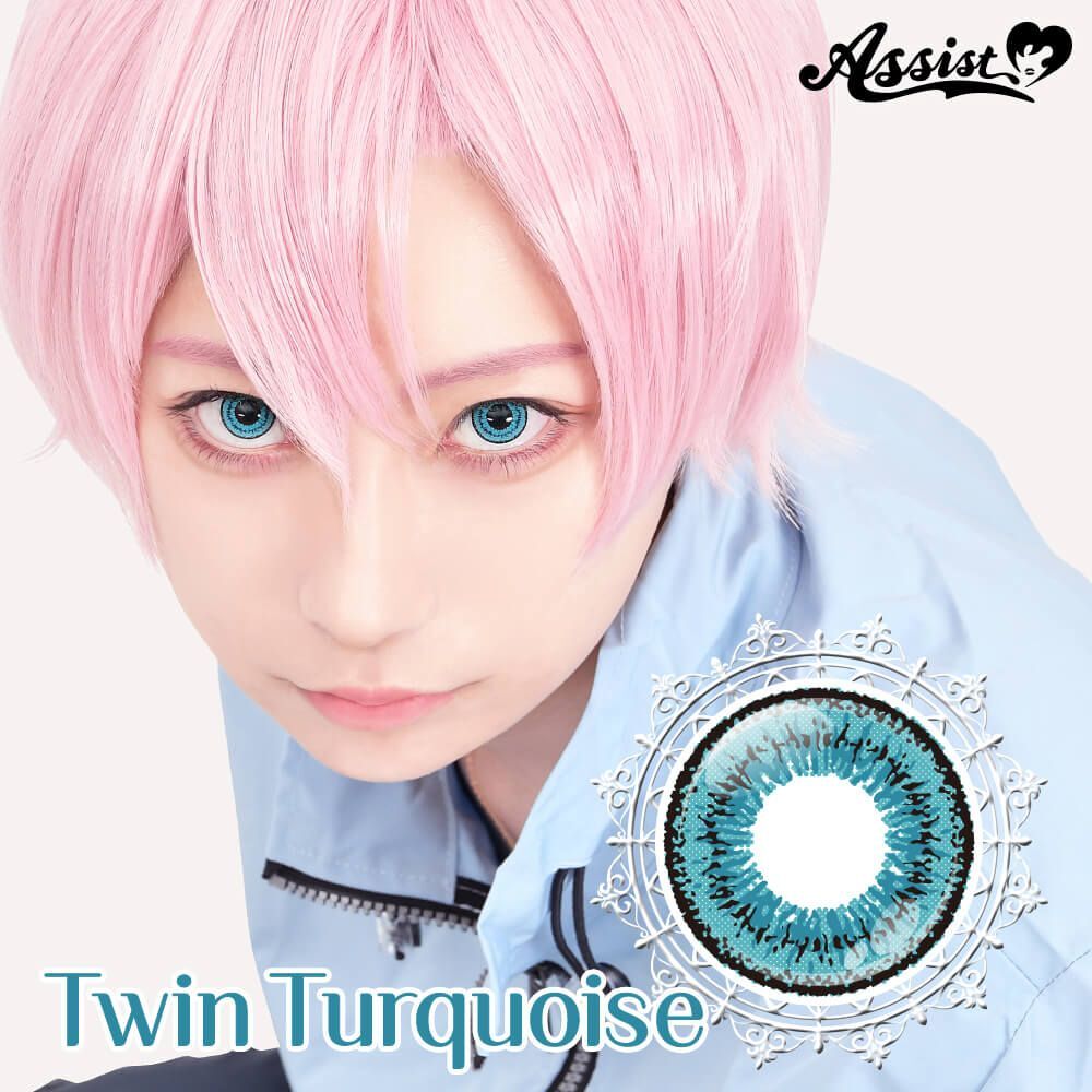 [日拋] Twin Loop Neo 1 Day Twin Turquoise 彩妝隱形眼鏡｜每盒6片