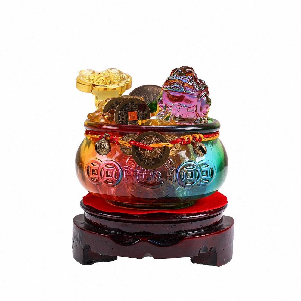 PQ16 雨揚珍品如意進財貔貅聚寶盆禮盒版