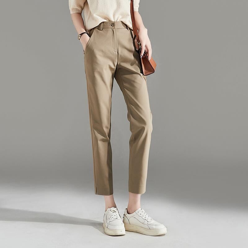 直筒九分西裝褲 四色