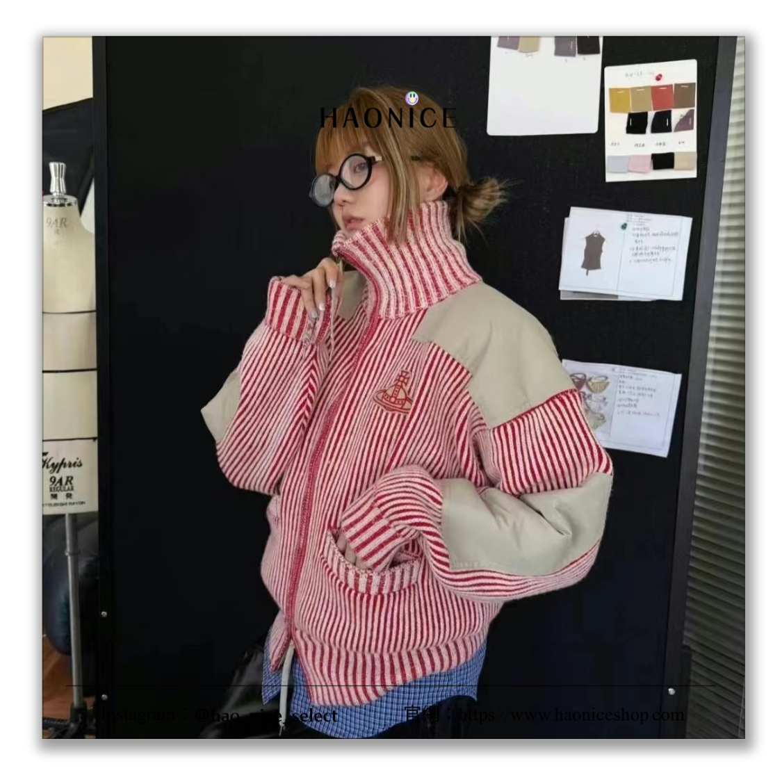 【HAO NICE】英國潮🇬🇧Vivienne Westwood 西太后🪐👑️刺繡土星logo 撞色 高領 針織外套 休閒外套