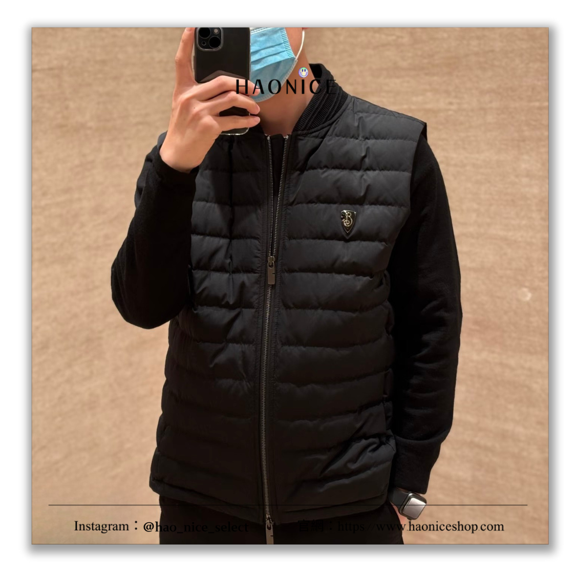 【HAO NICE】100%正品🔥Burberry 上海經銷商🔥英國精品🇬🇧盾牌logo 黑色 無袖背心 修身馬甲