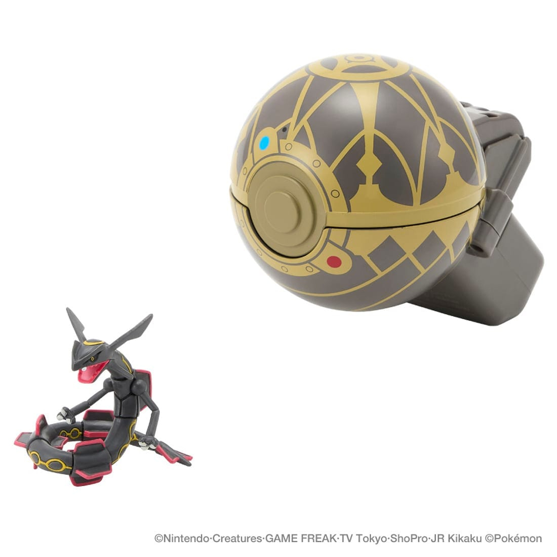 Takara Tomy Pokémon Moncolle Pokedel Z 黑色烈空坐 & 精靈球