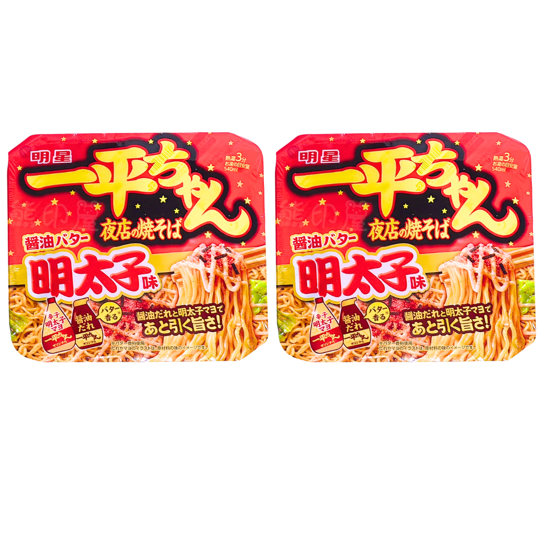 日本明星一平夜店之燒碗麵 (明太子味) X 2 (紅) 到期日 2026-6-5