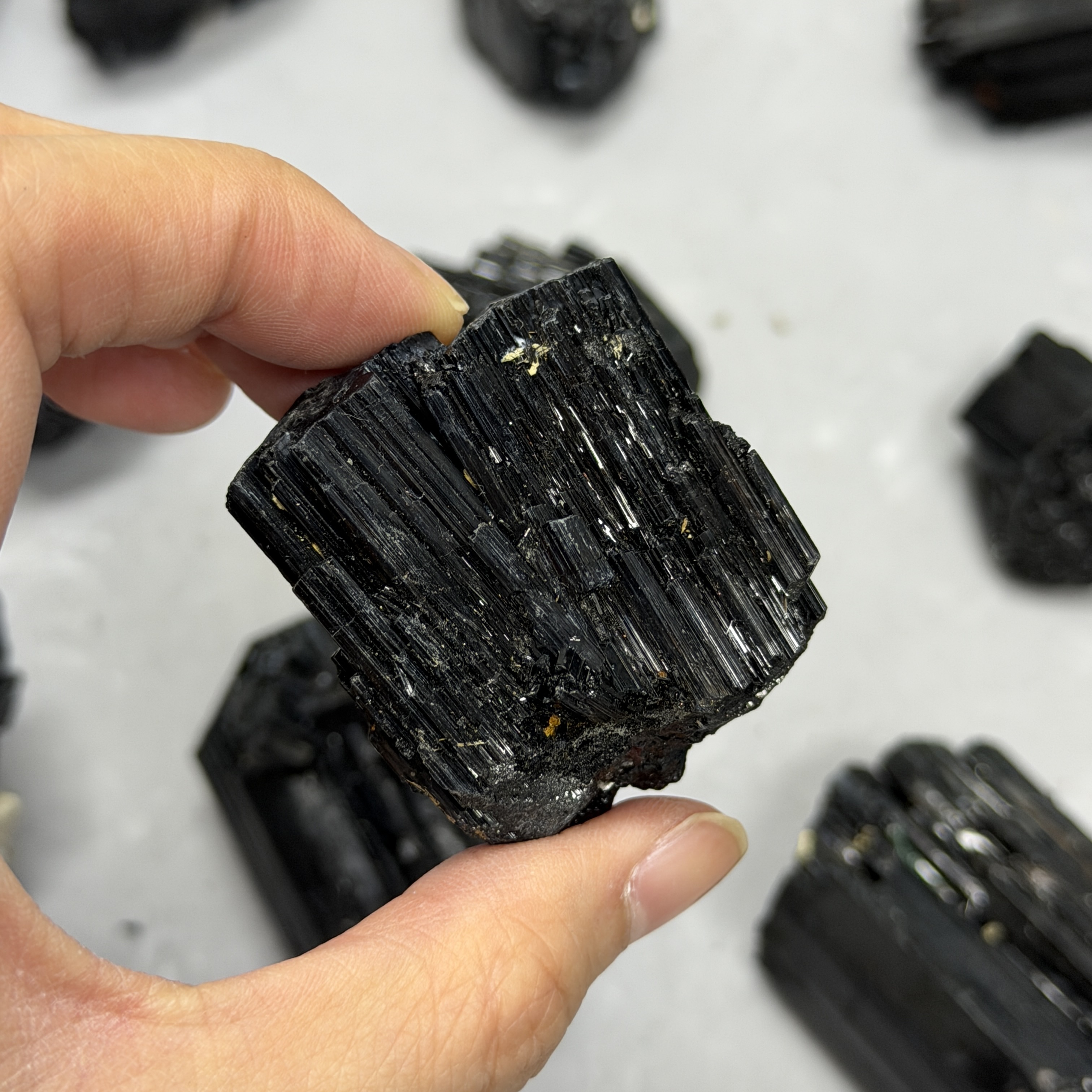 收藏品黑碧璽/電氣石礦標 TRR1811