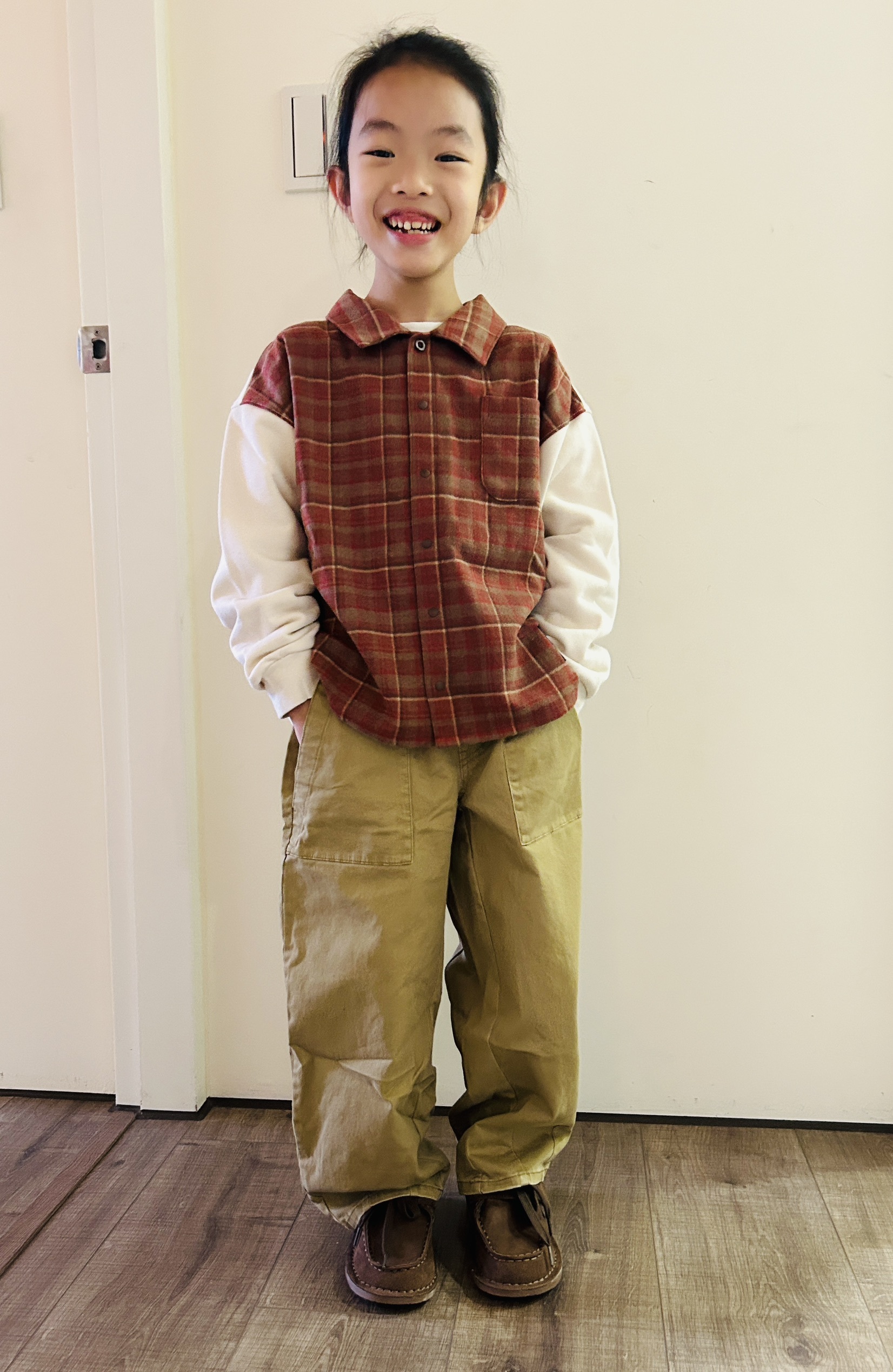 日本 Catchup 寬版錐形 立體美型 休閒長褲 (共2色，130-140) 0573040