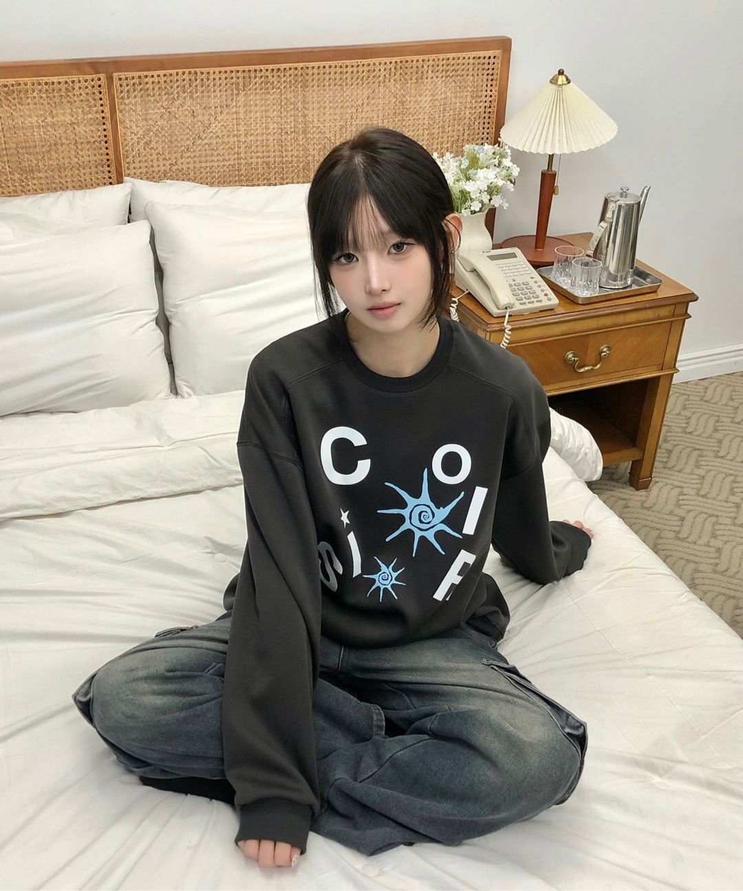 COIRIS ROA 簡約 拼圖 Logo 圓領 大學T C-P00000CA