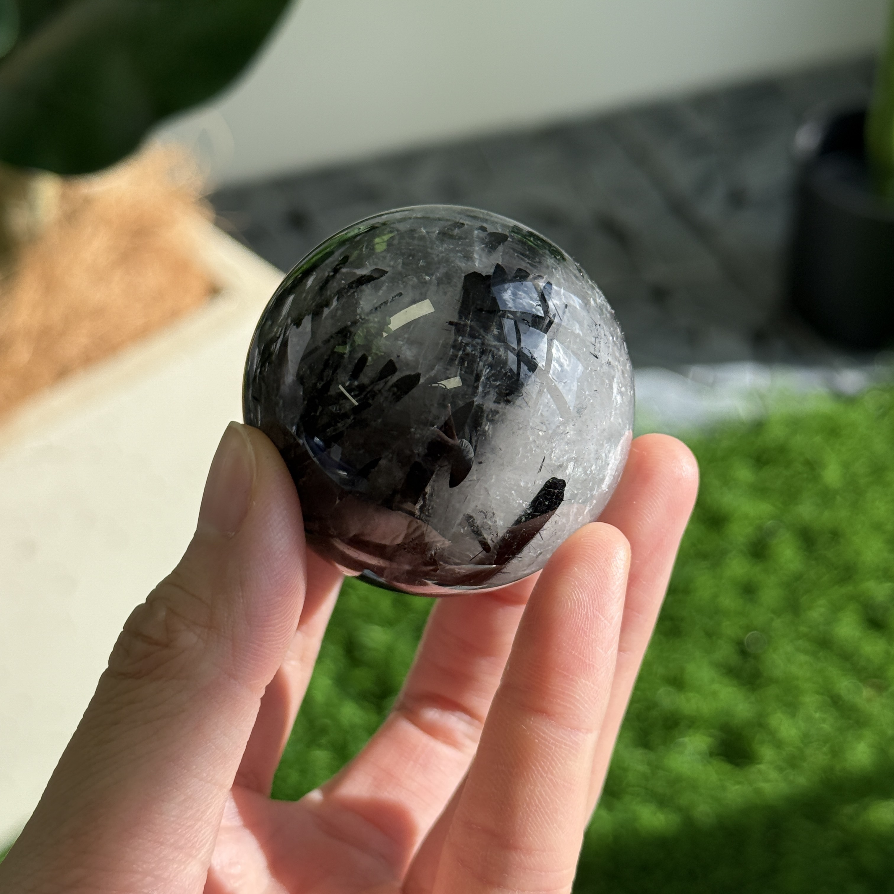 黑髮晶球 4.9cm BQ1630