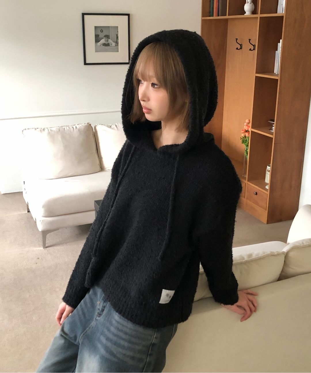 COIRIS FOAMY 簡約 針織 帽T C-P00000BL