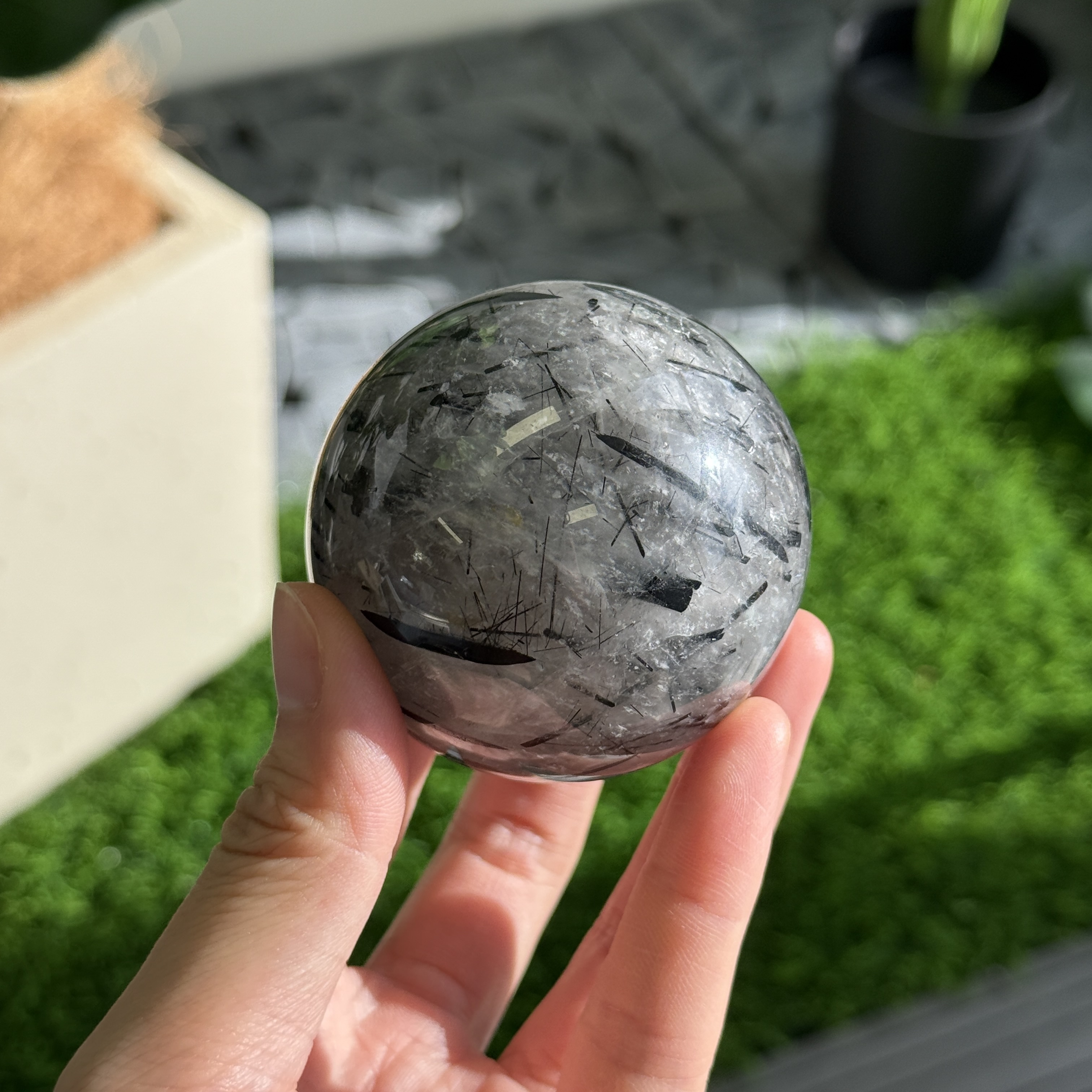 黑髮晶球 5.9cm BQ1628