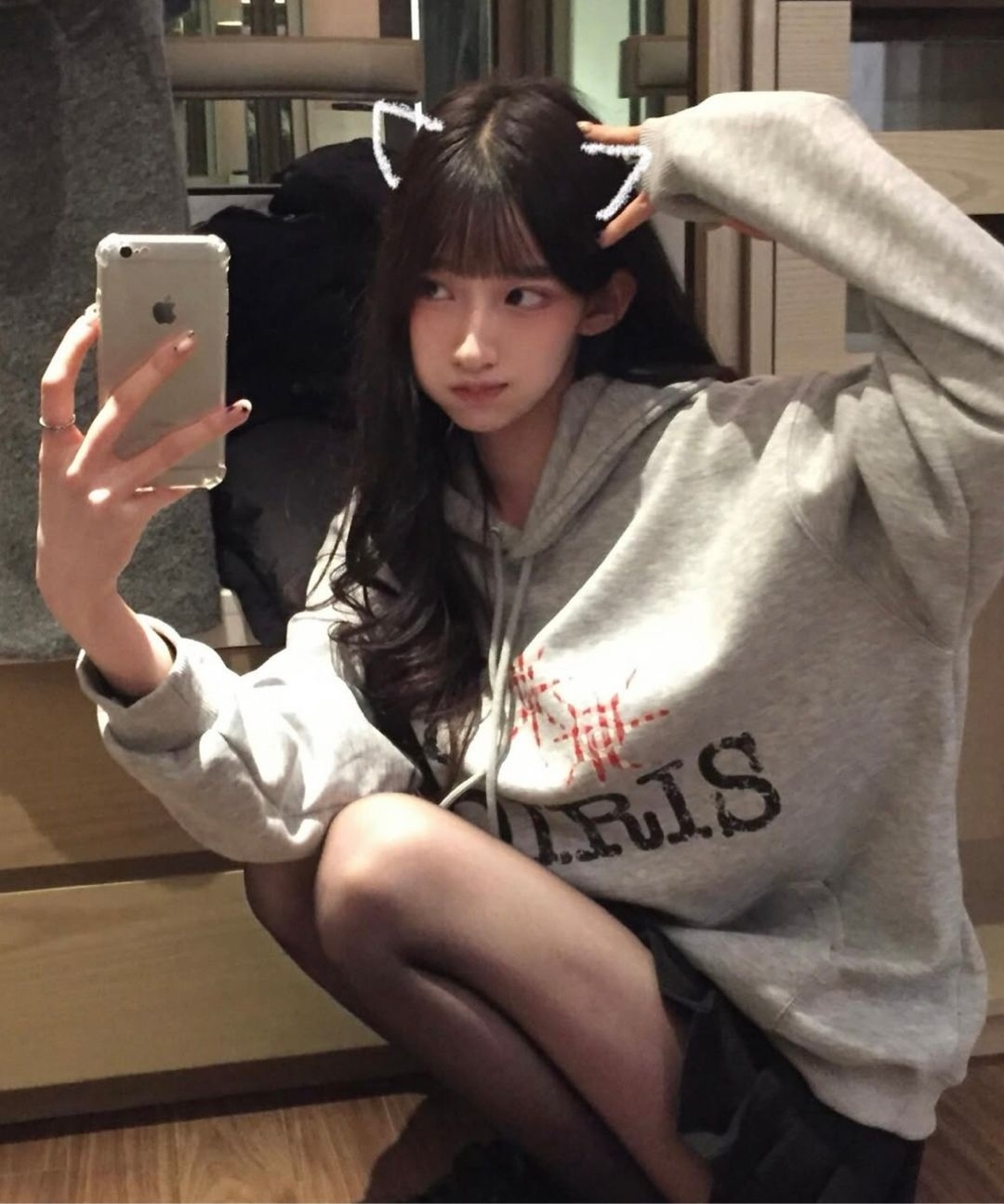 COIRIS SLOO 復古 格紋 Logo 休閒 帽T  C-P00000BH