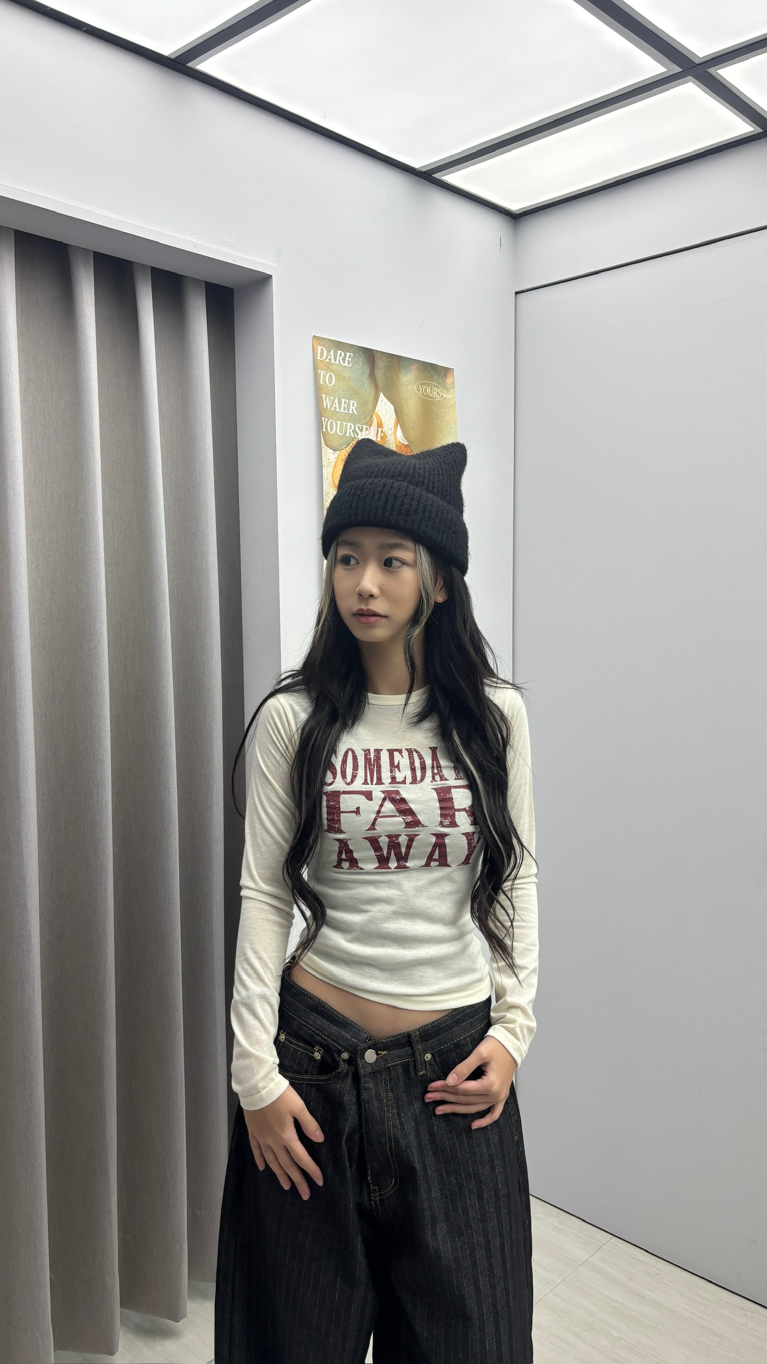 正韓 美式貼身薄長袖 (2colors)