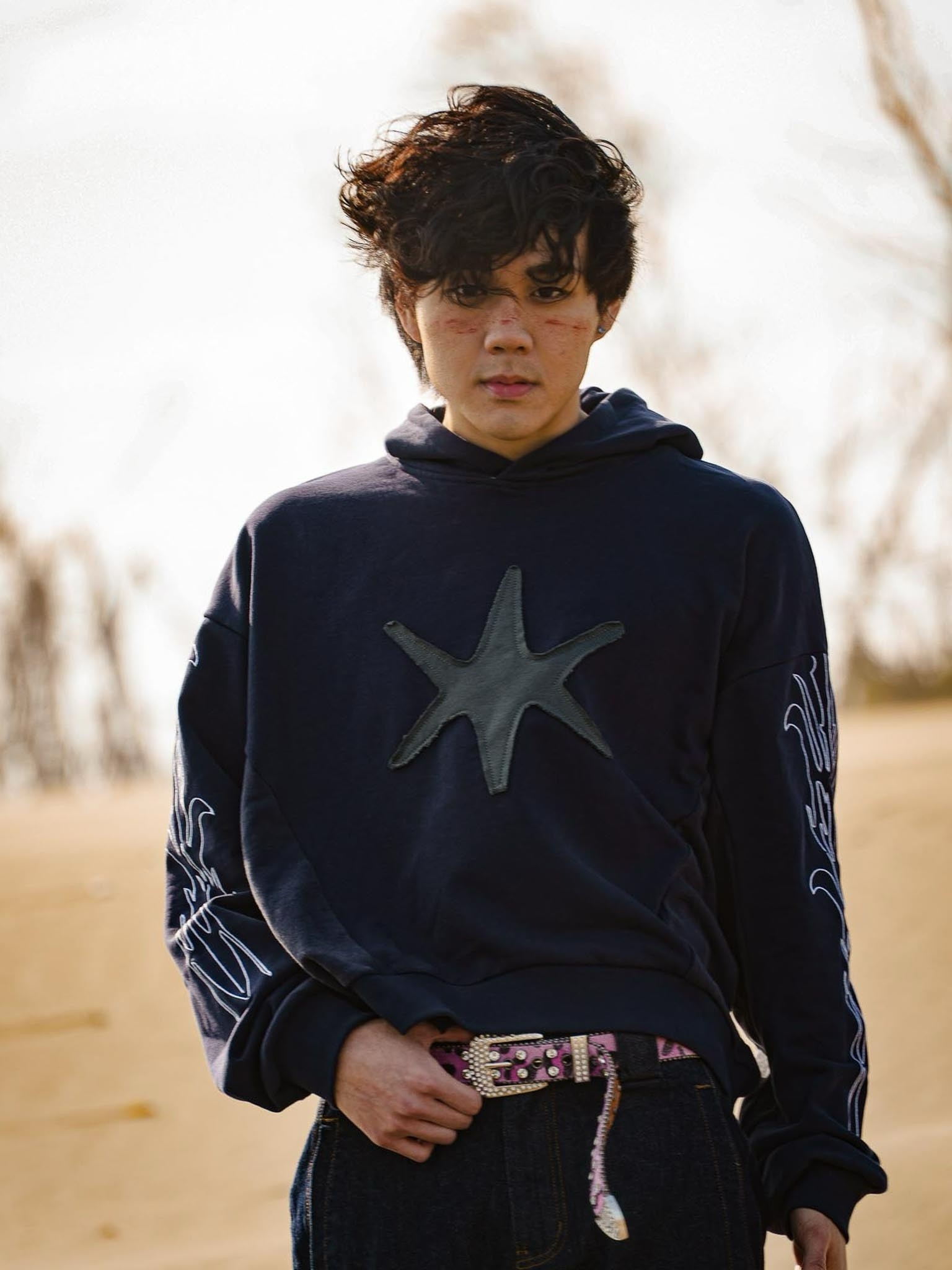 WBI 26AW DUSTLINE / UND-04 刺繡立體貼布帽衫 帽T 連帽 長袖